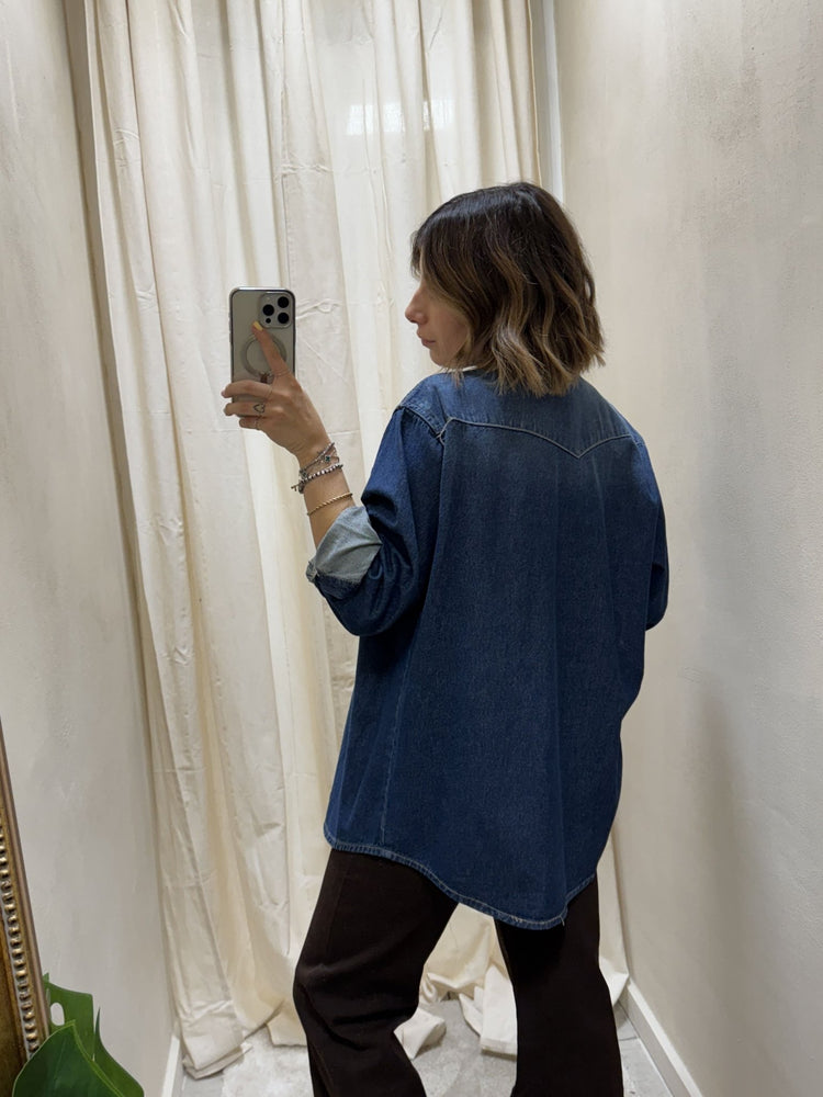 Giacca camicia over in denim Tensione In - GiuGiò | Shop online