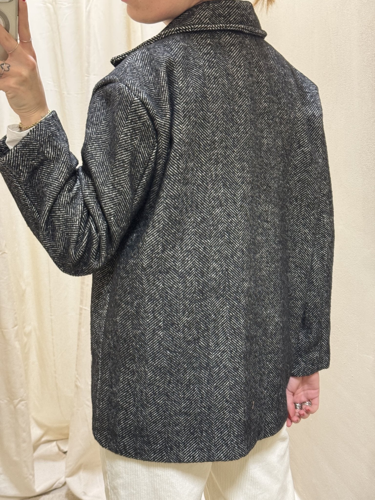 Giacca cappottino over spigata MyD - GiuGiò | Shop online