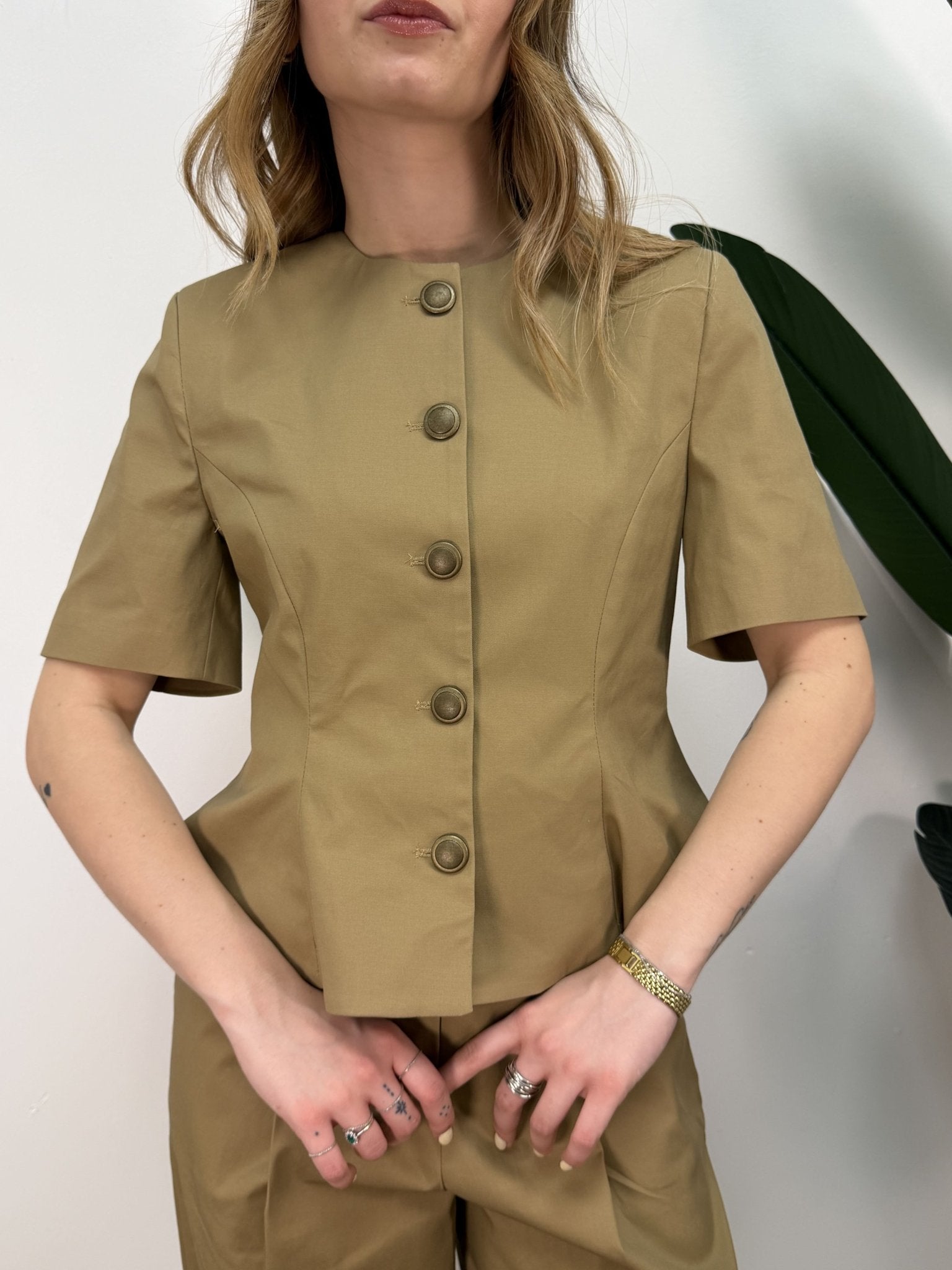 Giacca con godet e bottoni metallici Tensione In - GiuGiò | Shop online