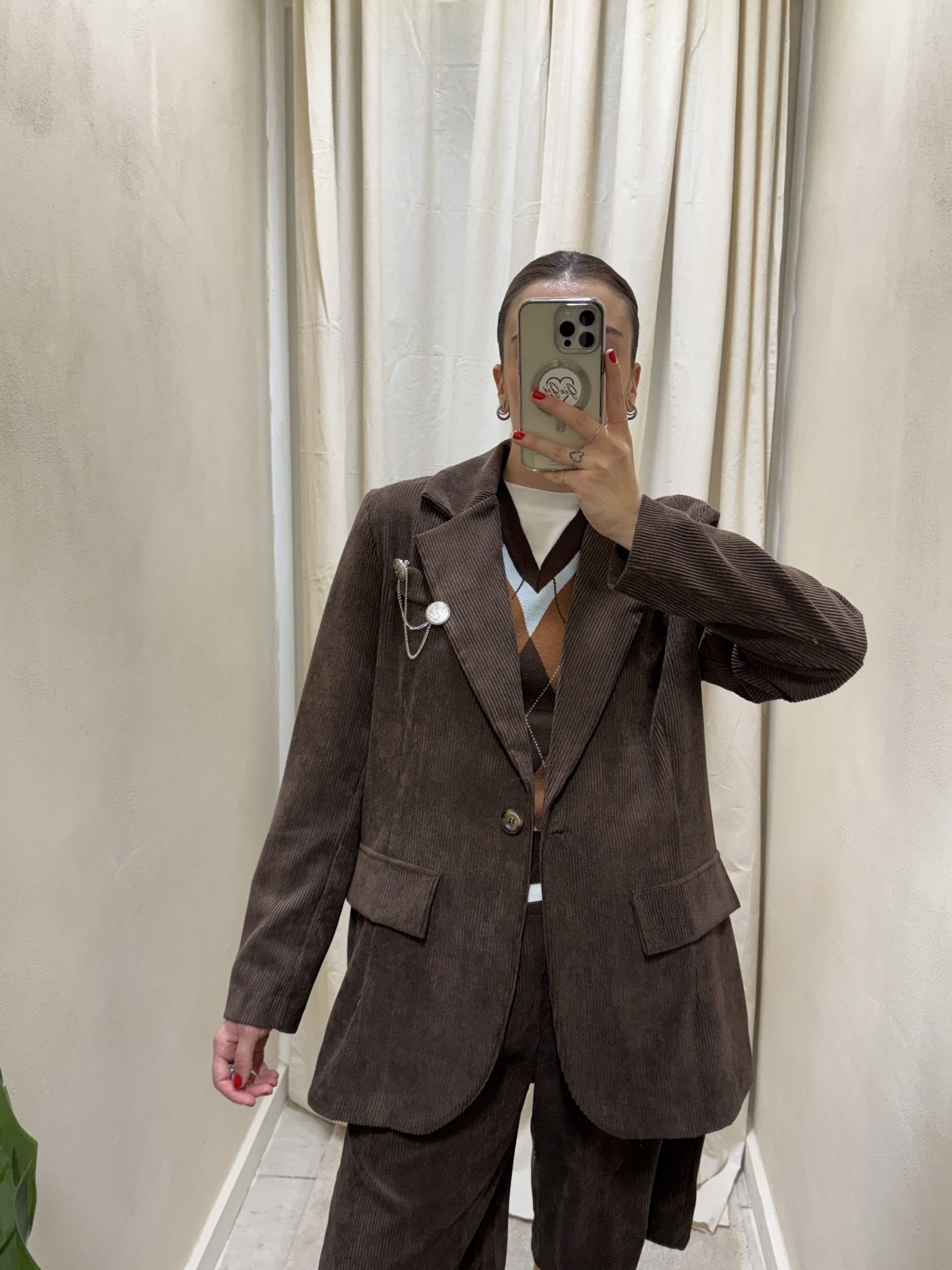 Giacca dritta in velluto a coste MyD - GiuGiò | Shop online