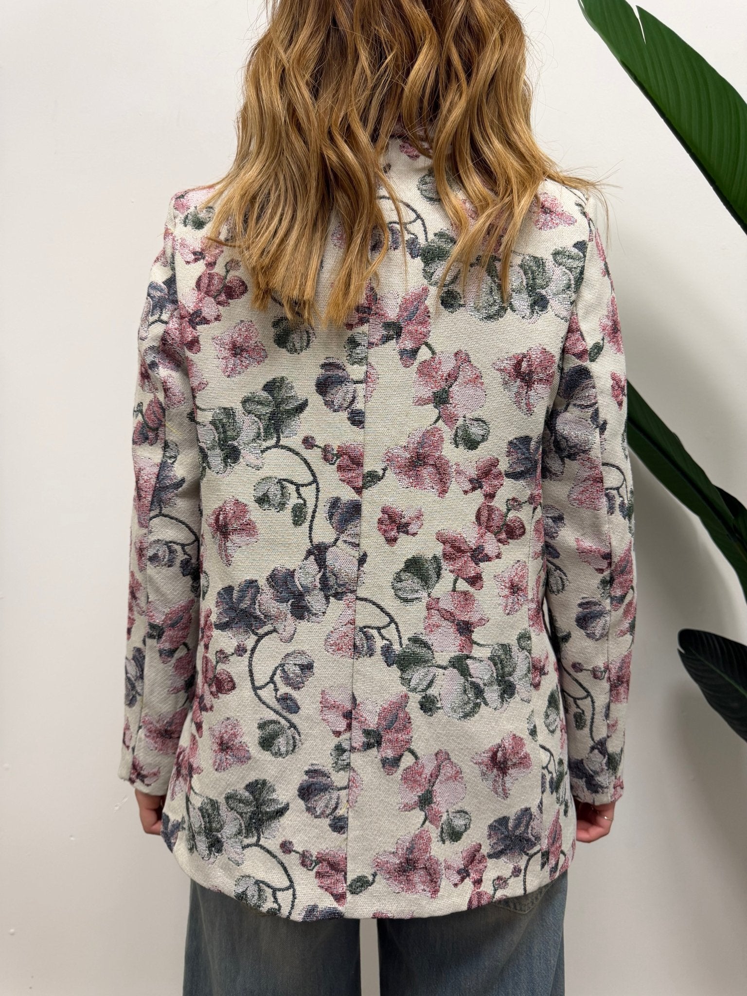 Giacca floreale tessuto jacquard MyD - GiuGiò | Shop online