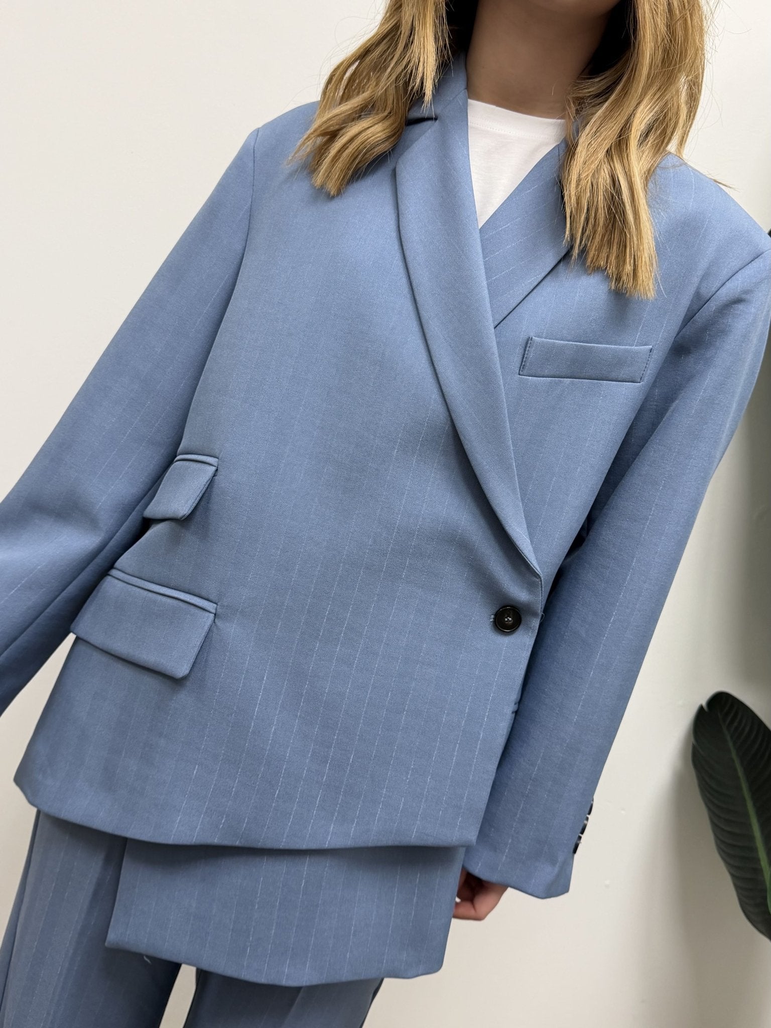 Giacca FRANKIE over gessata VICOLO - GiuGiò | Shop online