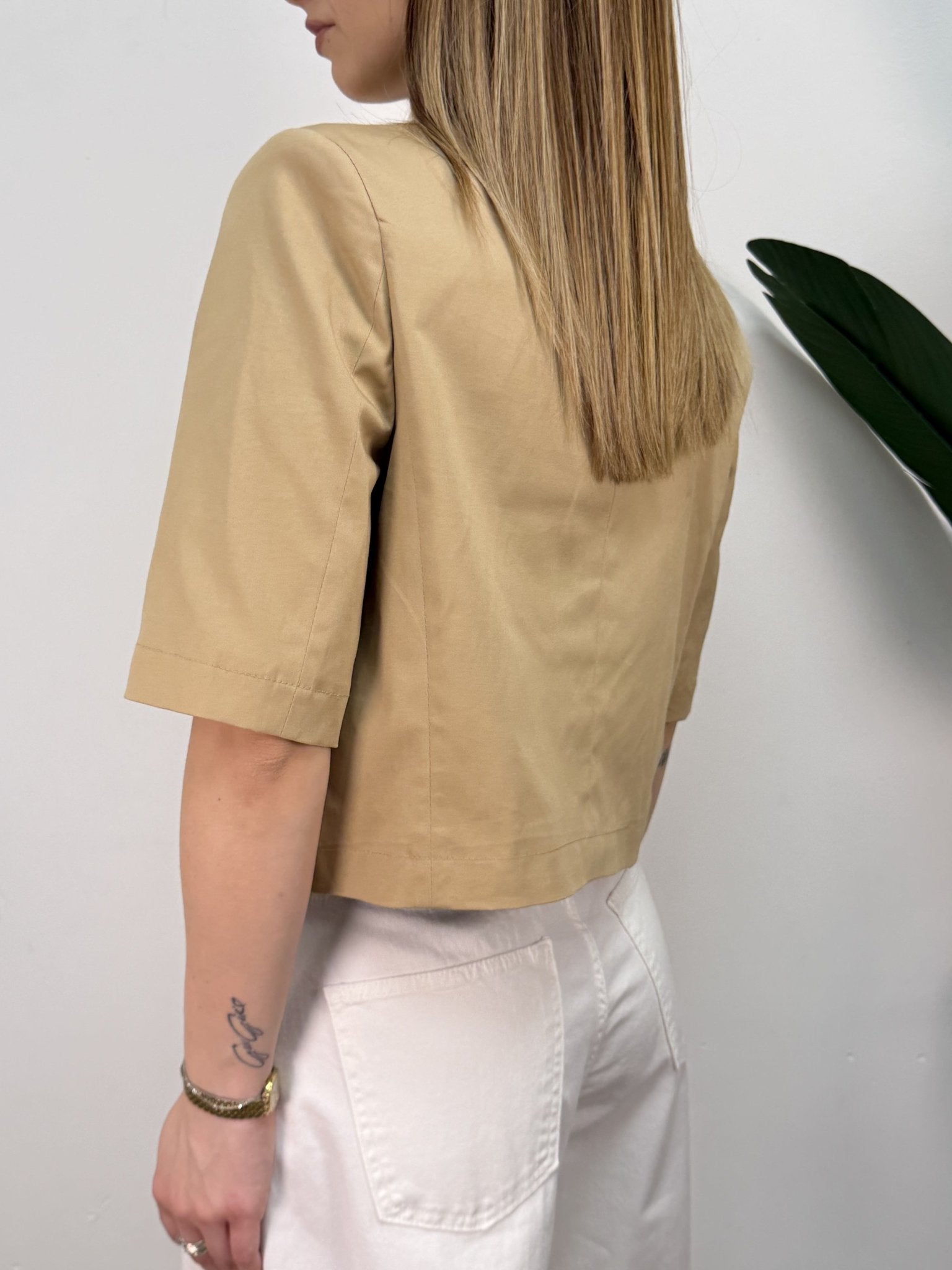 Giacca in cotone crop 1 bottone alto VICOLO - GiuGiò | Shop online