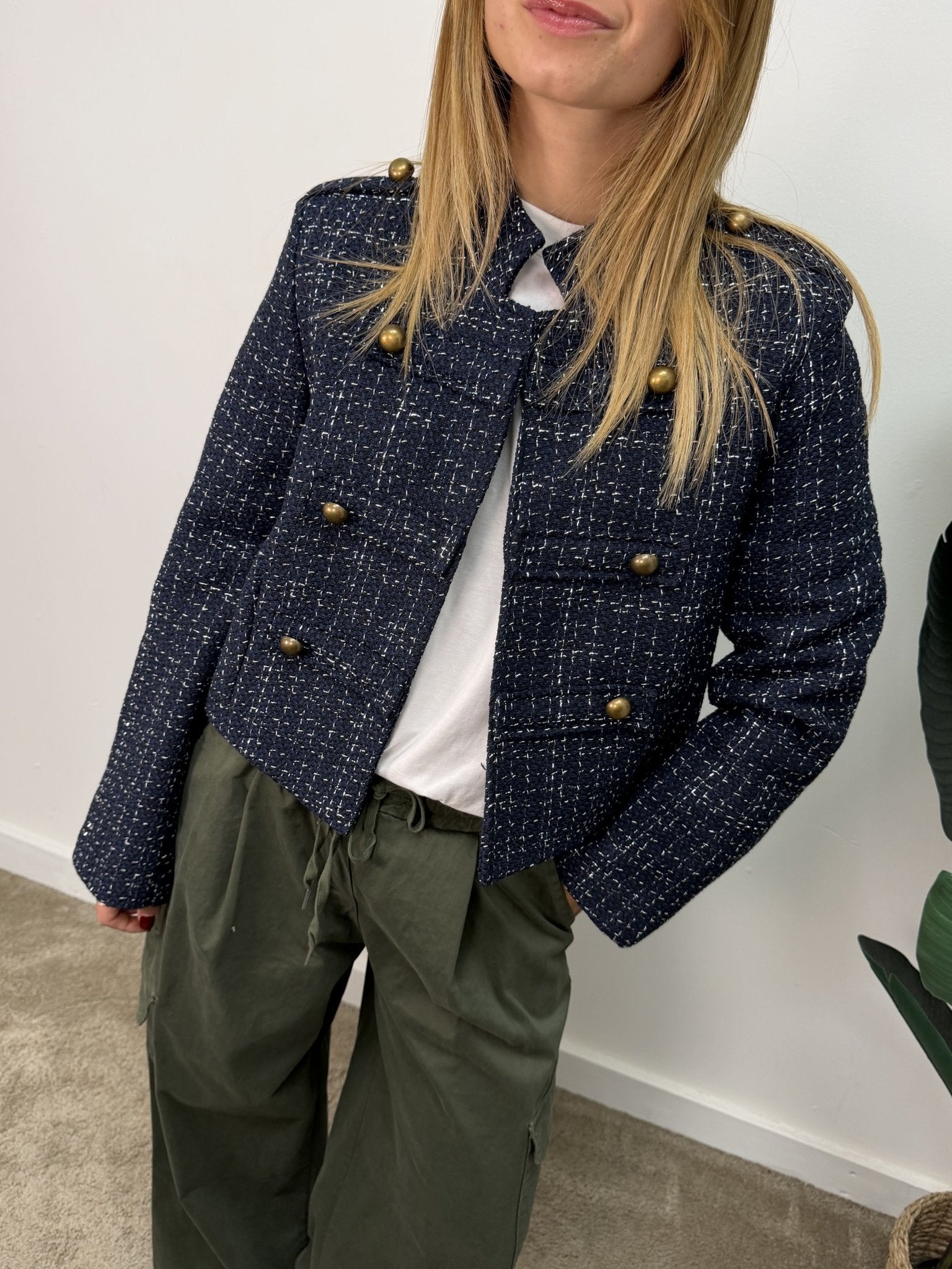 Giacca in tweed crop Napoleone MyD - GiuGiò | Shop online