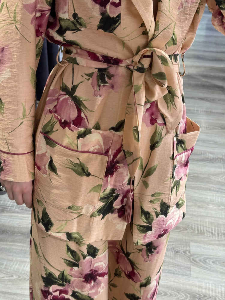 Giacca kimono stampa floreale con cinta Dixie - GiuGiò | Shop online