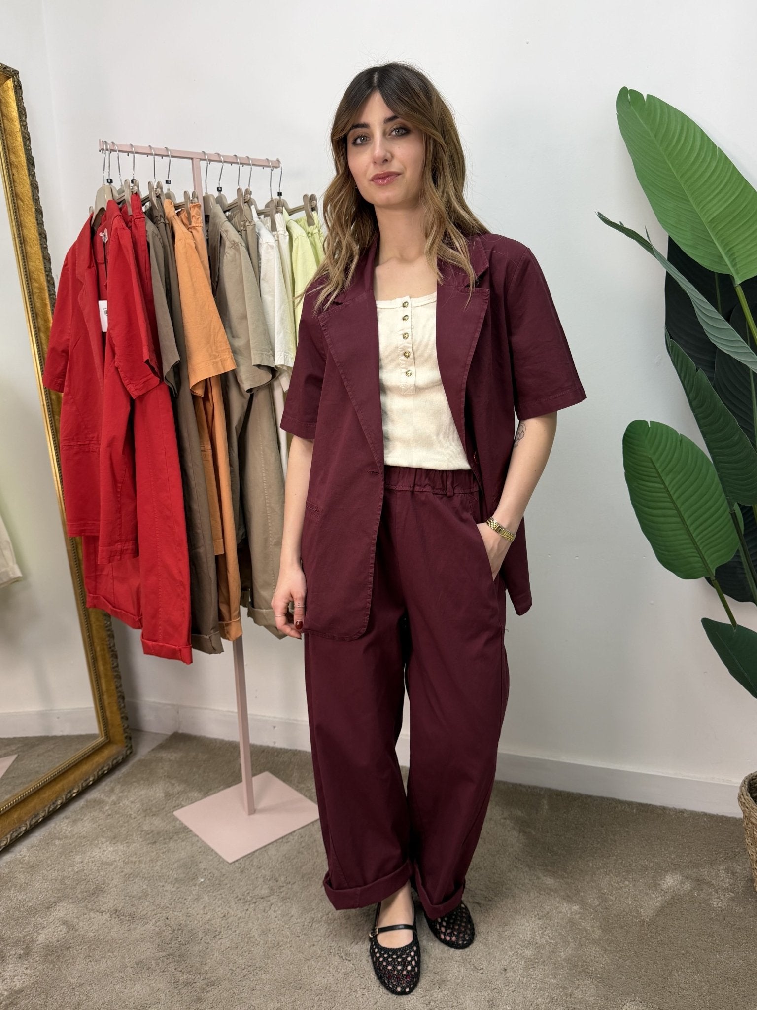 Giacca mezza manica in cotone MyD x GiuGió - GiuGiò | Shop online