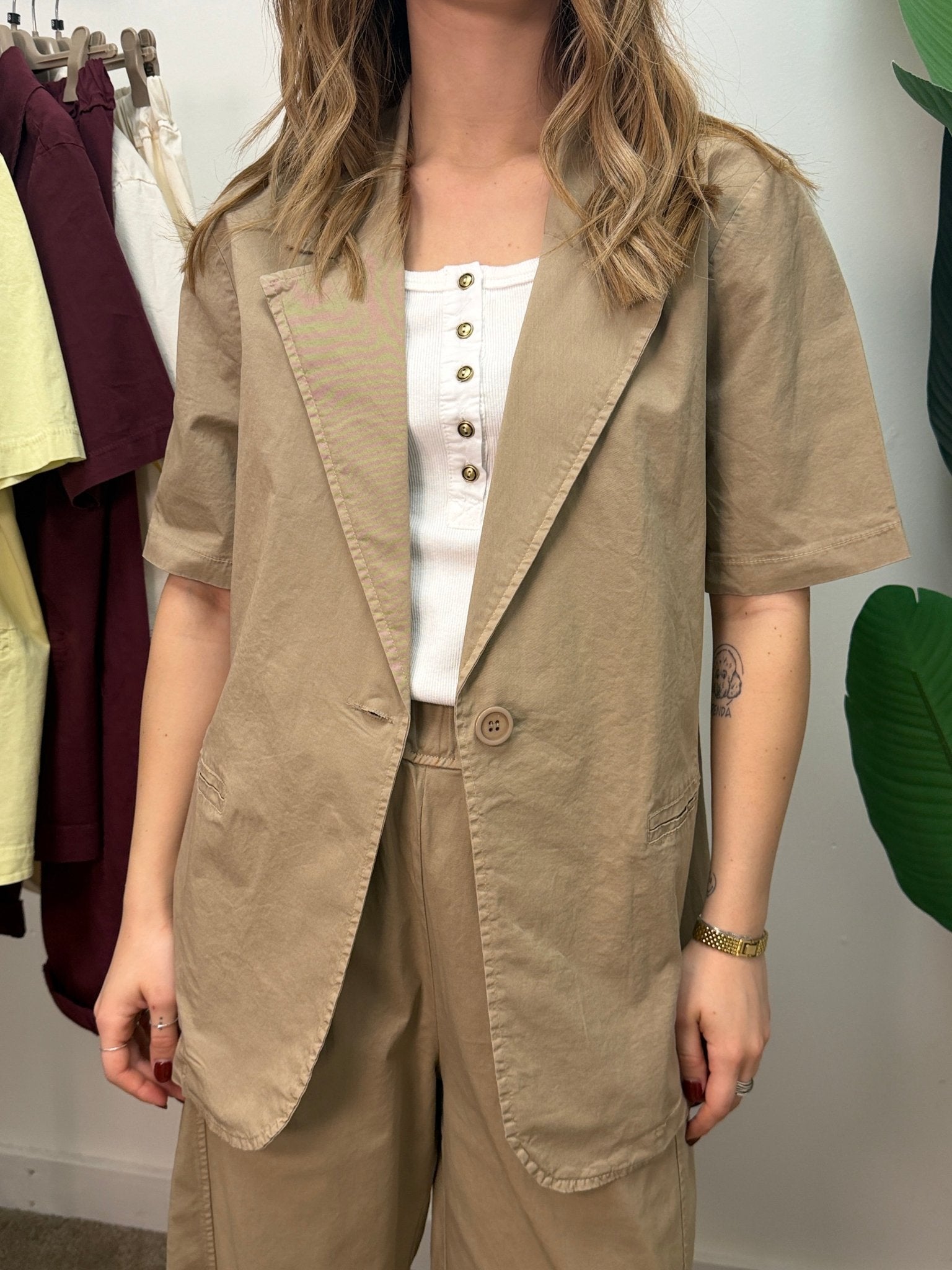 Giacca mezza manica in cotone MyD x GiuGió - GiuGiò | Shop online