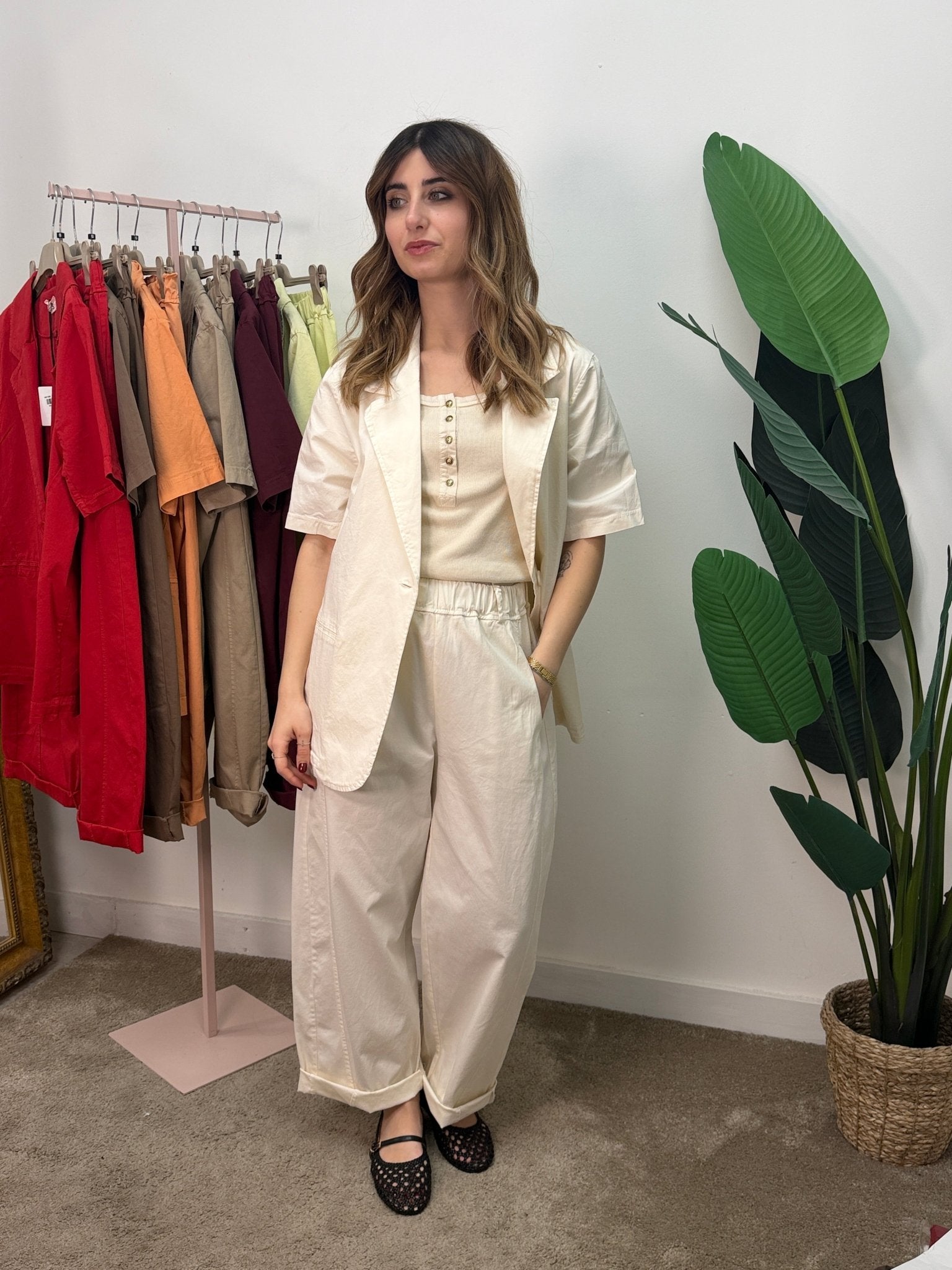 Giacca mezza manica in cotone MyD x GiuGió - GiuGiò | Shop online