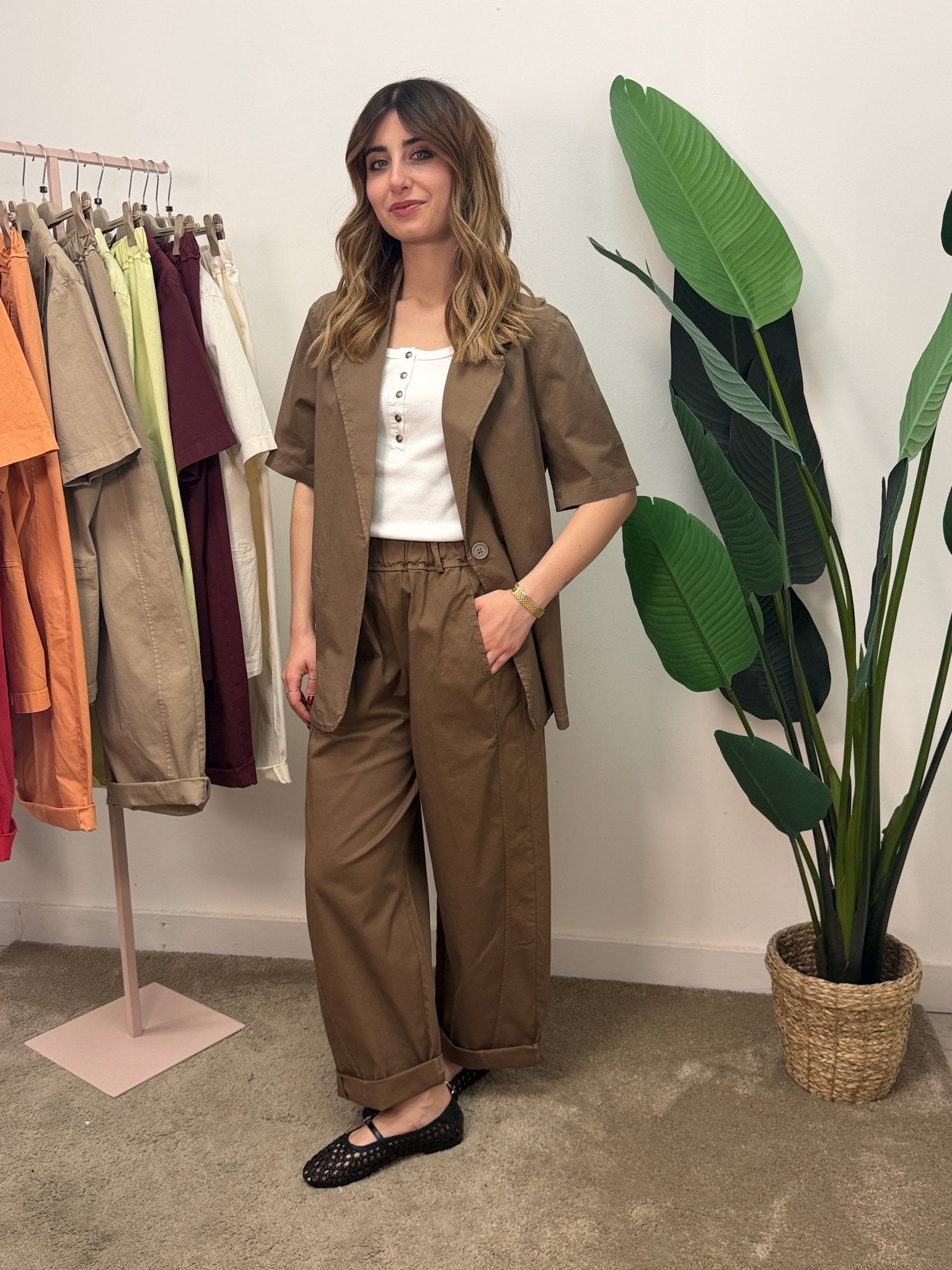 Giacca mezza manica in cotone MyD x GiuGió - GiuGiò | Shop online