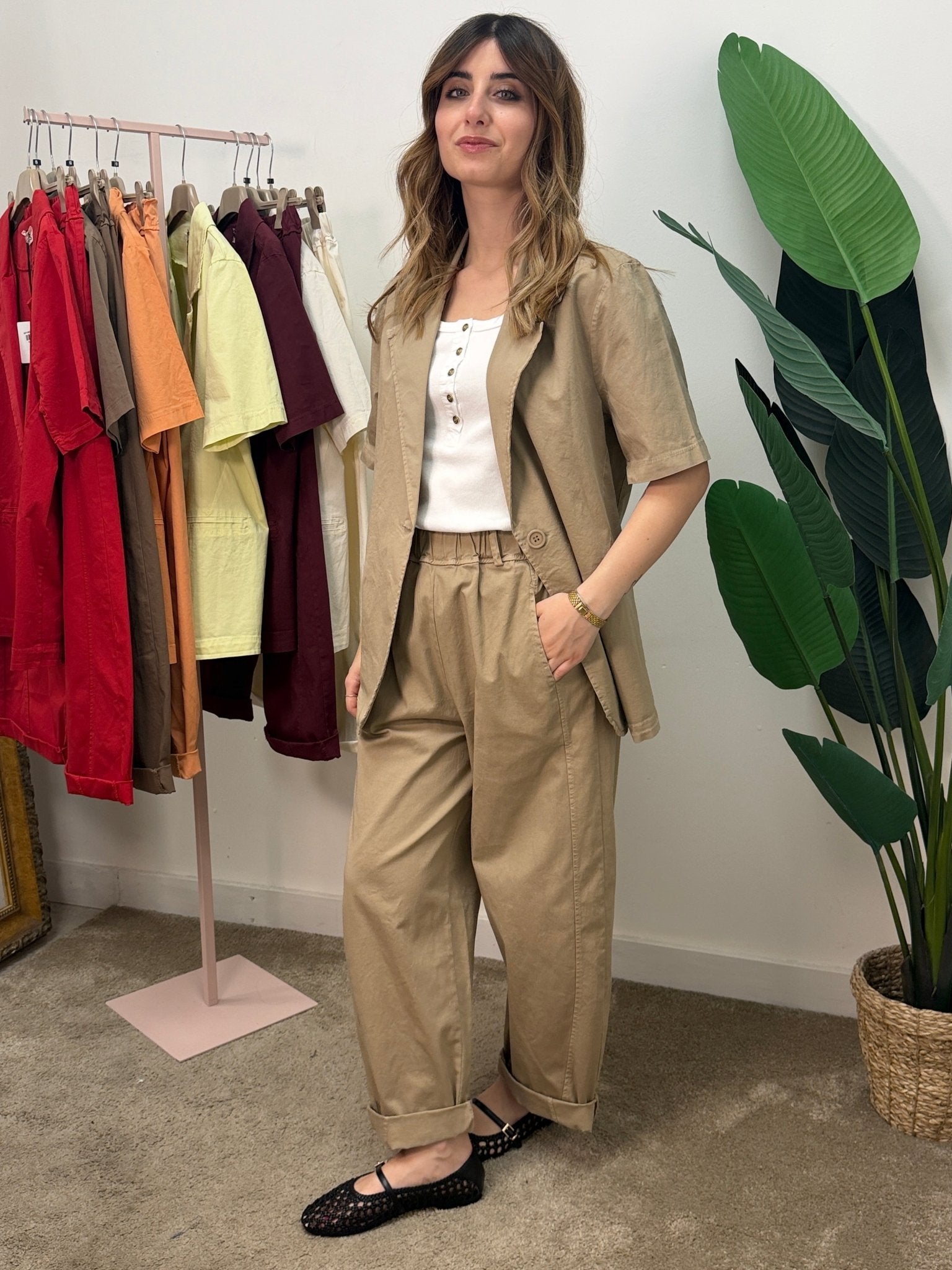 Giacca mezza manica in cotone MyD x GiuGió - GiuGiò | Shop online