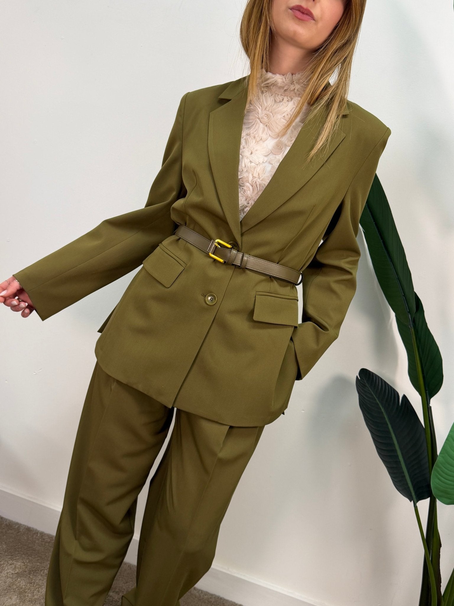 Giacca monopetto con cintura Imperial - GiuGiò | Shop online