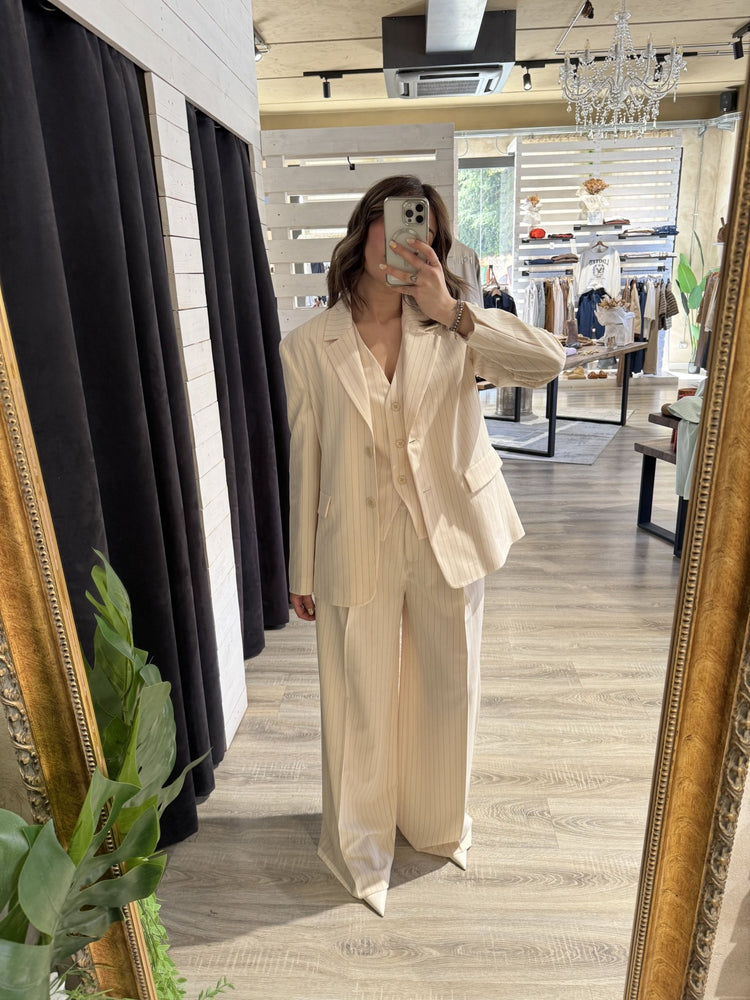 Giacca monopetto gessata Please - GiuGiò | Shop online