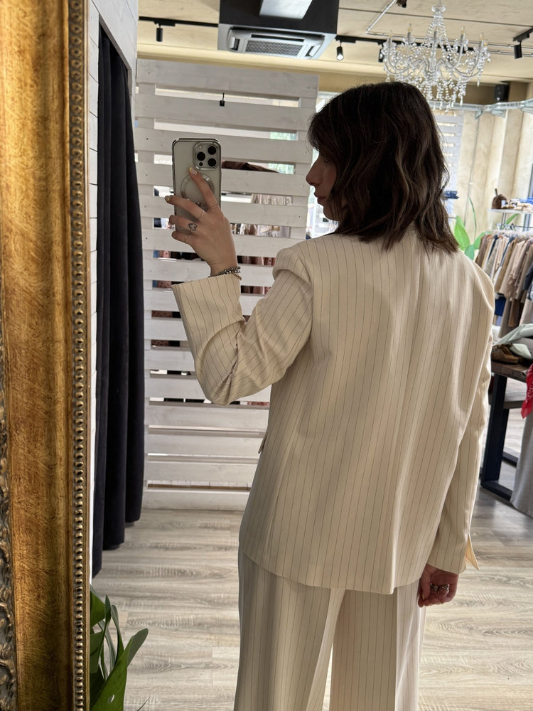 Giacca monopetto gessata Please - GiuGiò | Shop online