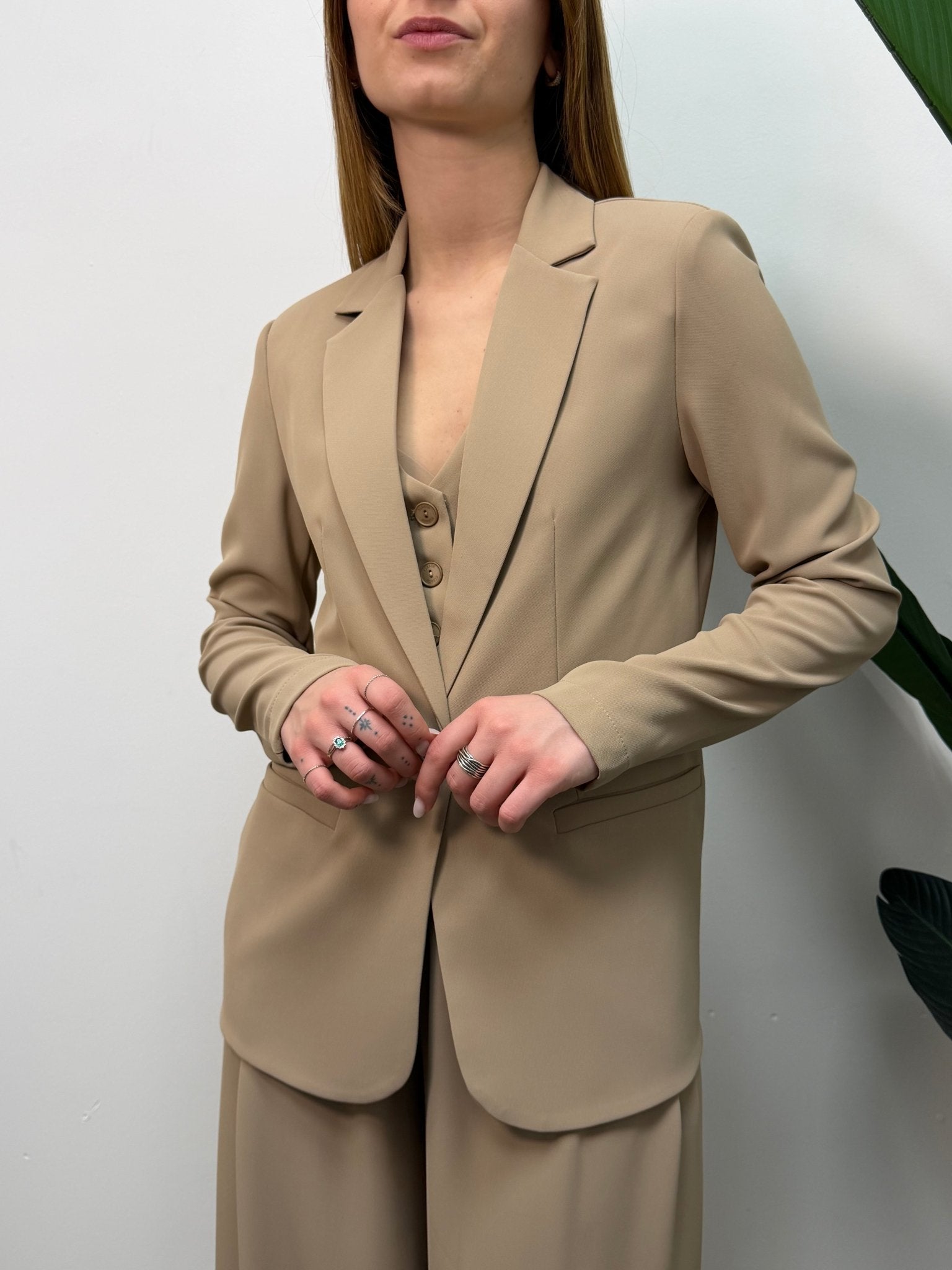 Giacca monopetto in cady taglio dritto Please - GiuGiò | Shop online