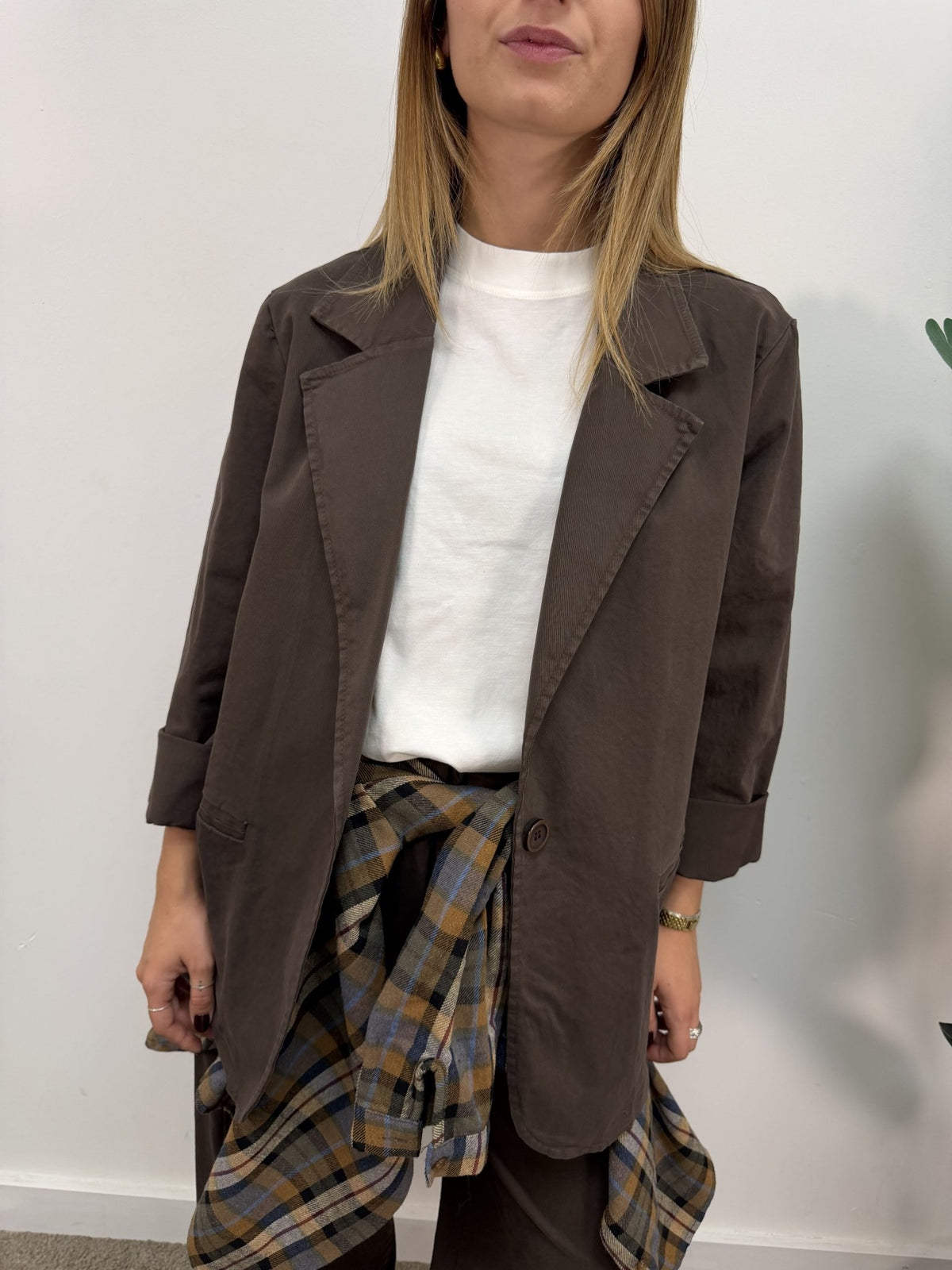 Giacca monopetto in cotone gabardine MyD - GiuGiò | Shop online