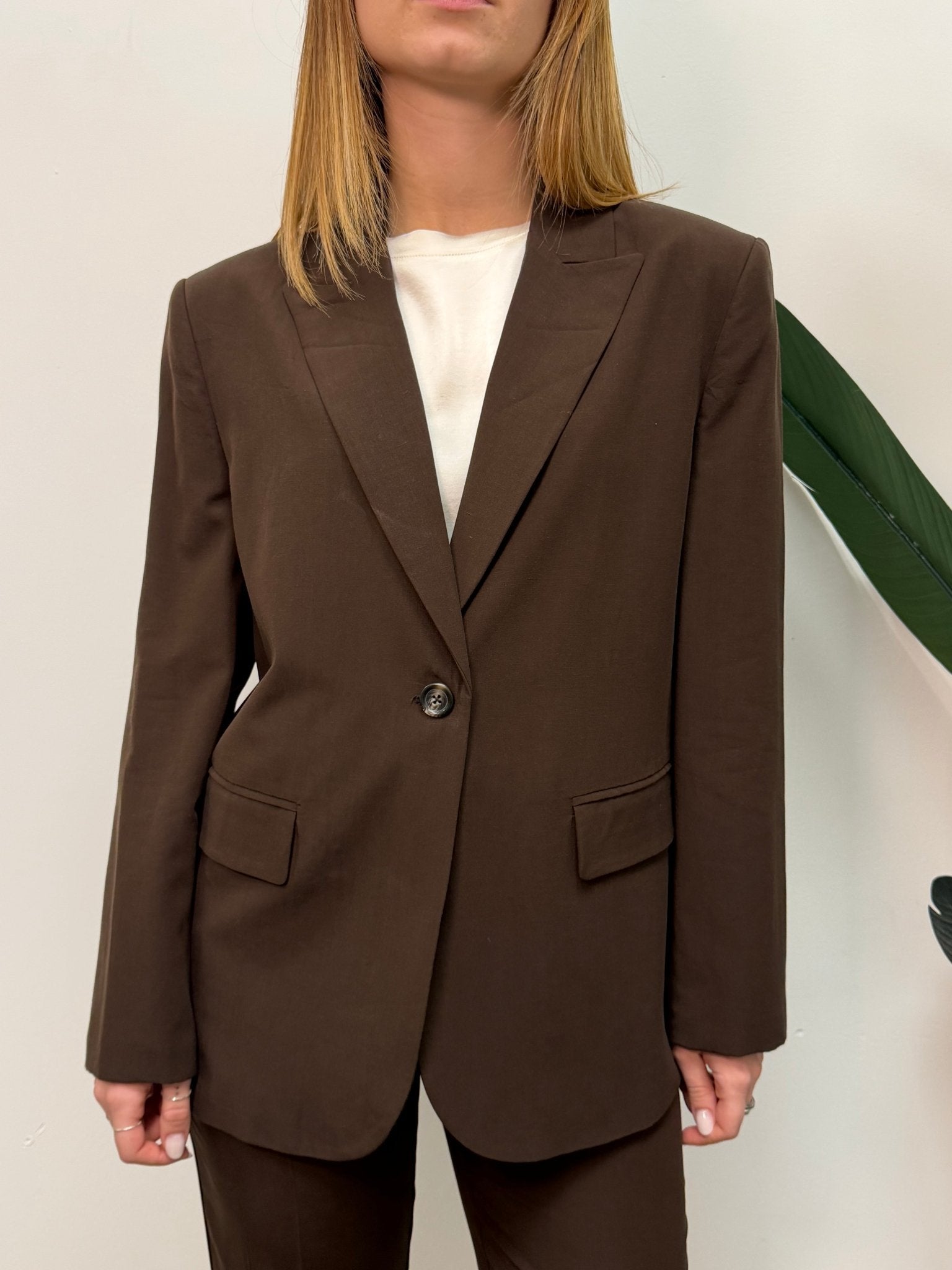 Giacca monopetto in lyocell un bottone Please - GiuGiò | Shop online