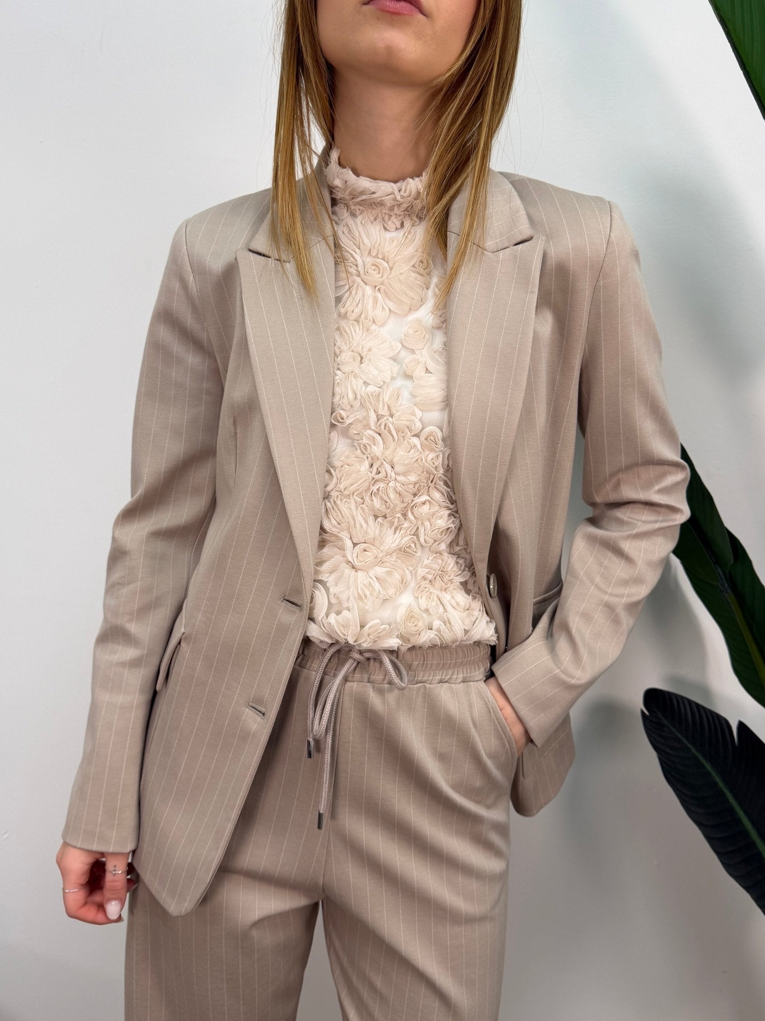 Giacca monopetto punto milano PLEASE - GiuGiò | Shop online