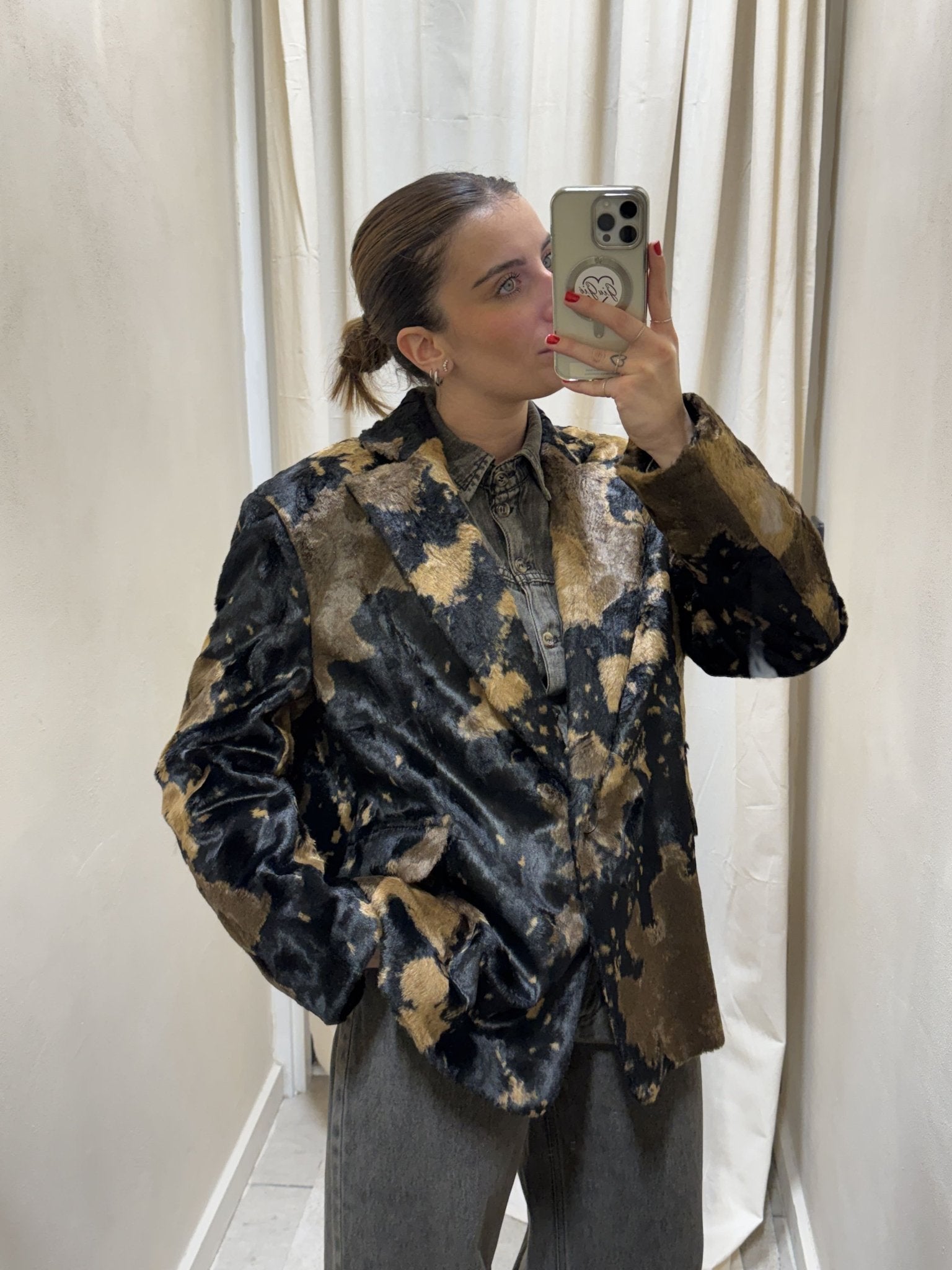 Giacca over in cavallino muccato HaveOne - GiuGiò | Shop online