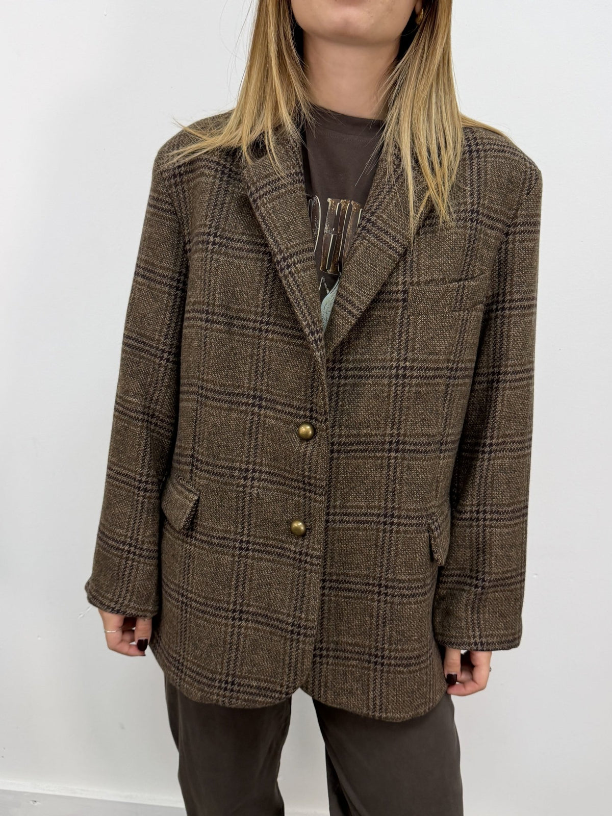 Giacca over principe di Galles MyD - GiuGiò | Shop online
