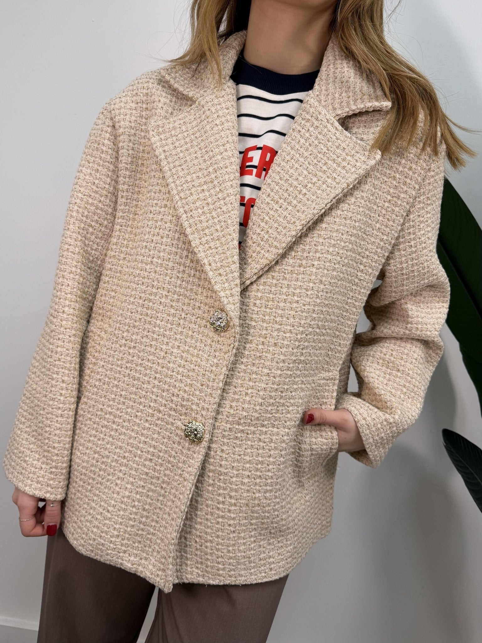 Giacca over tessuto tweed MYD - GiuGiò | Shop online