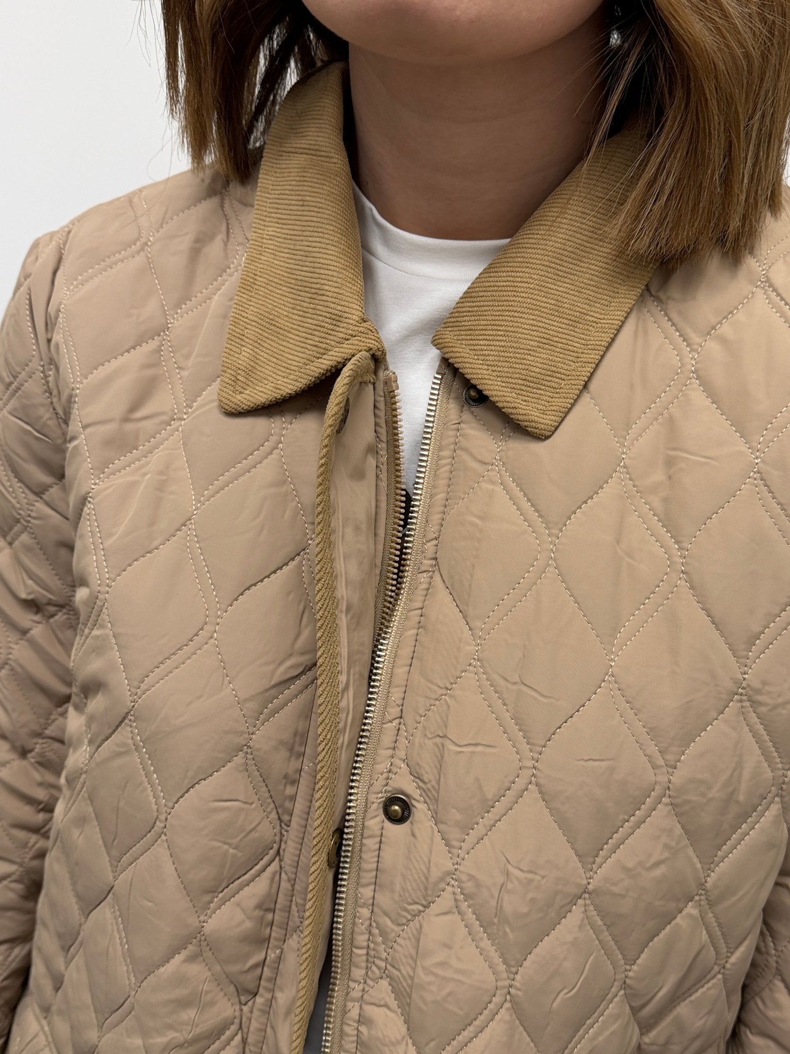 Giacca over trapuntata colletto in velluto MyD - GiuGiò | Shop online