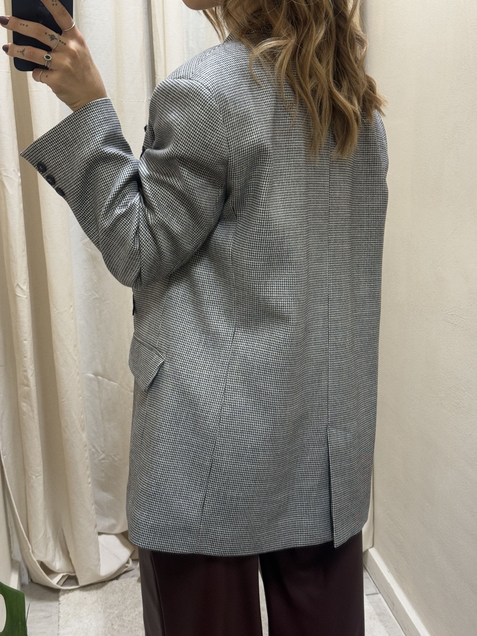 Giacca pied - de - poule taglio uomo con patch HaveOne - GiuGiò | Shop online