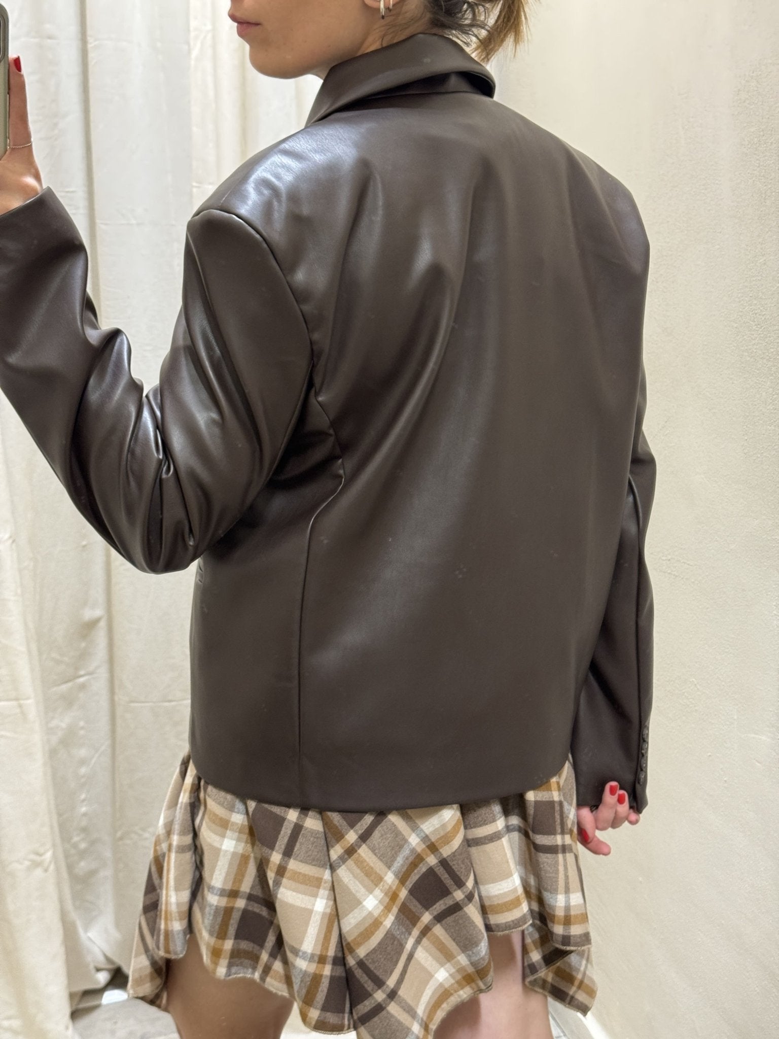 Giacca regular in ecopelle 2/4 Tensione In - GiuGiò | Shop online