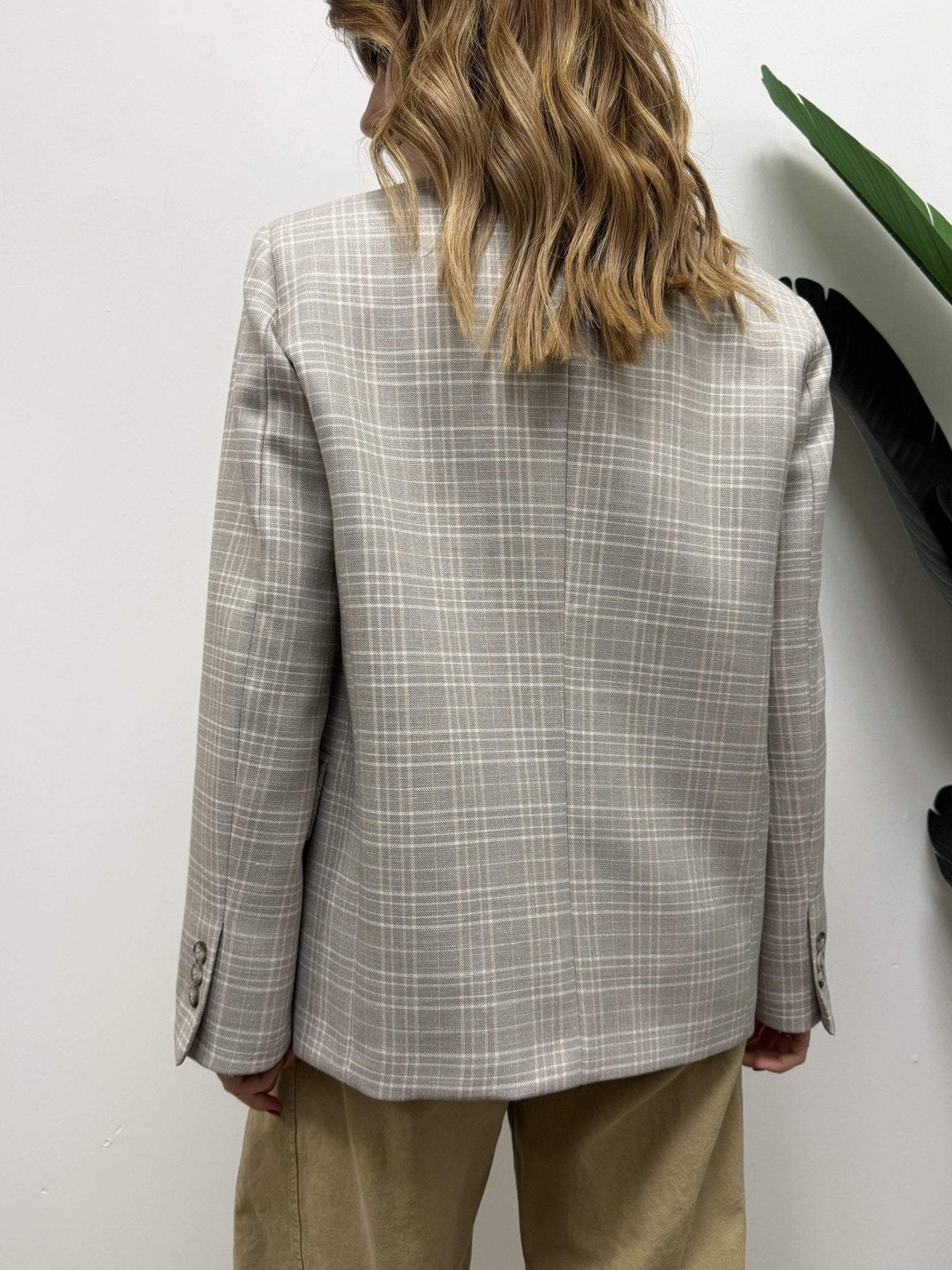 Giacca stampa quadri bottone alto VICOLO - GiuGiò | Shop online