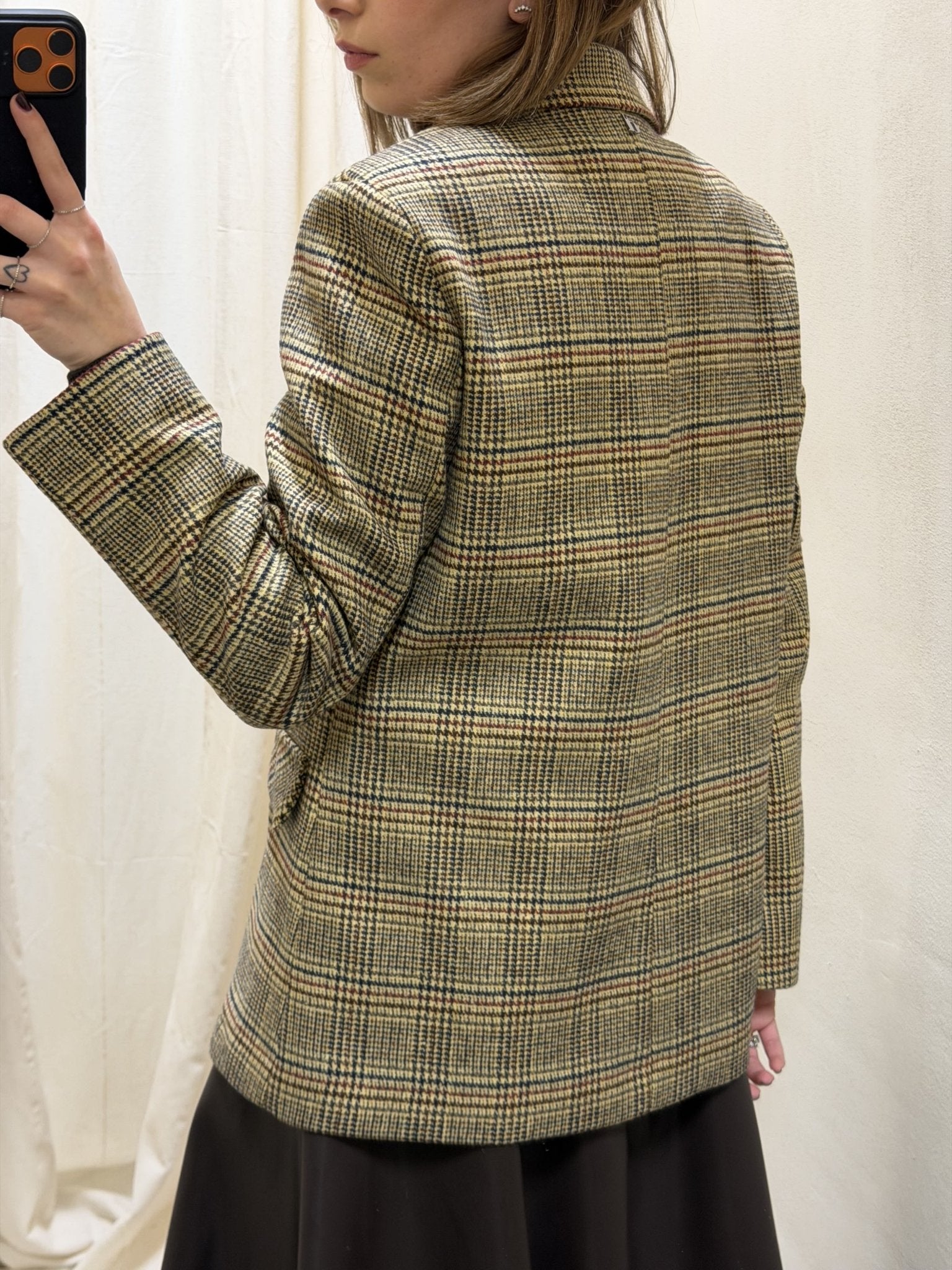 Giacca strutturata in principe di galles con spille Dixie - GiuGiò | Shop online