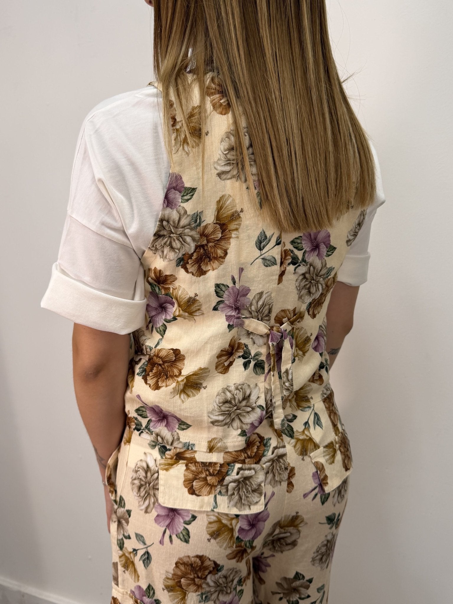 Gilet 2 bottoni stampa floreale Susy Mix - GiuGiò | Shop online