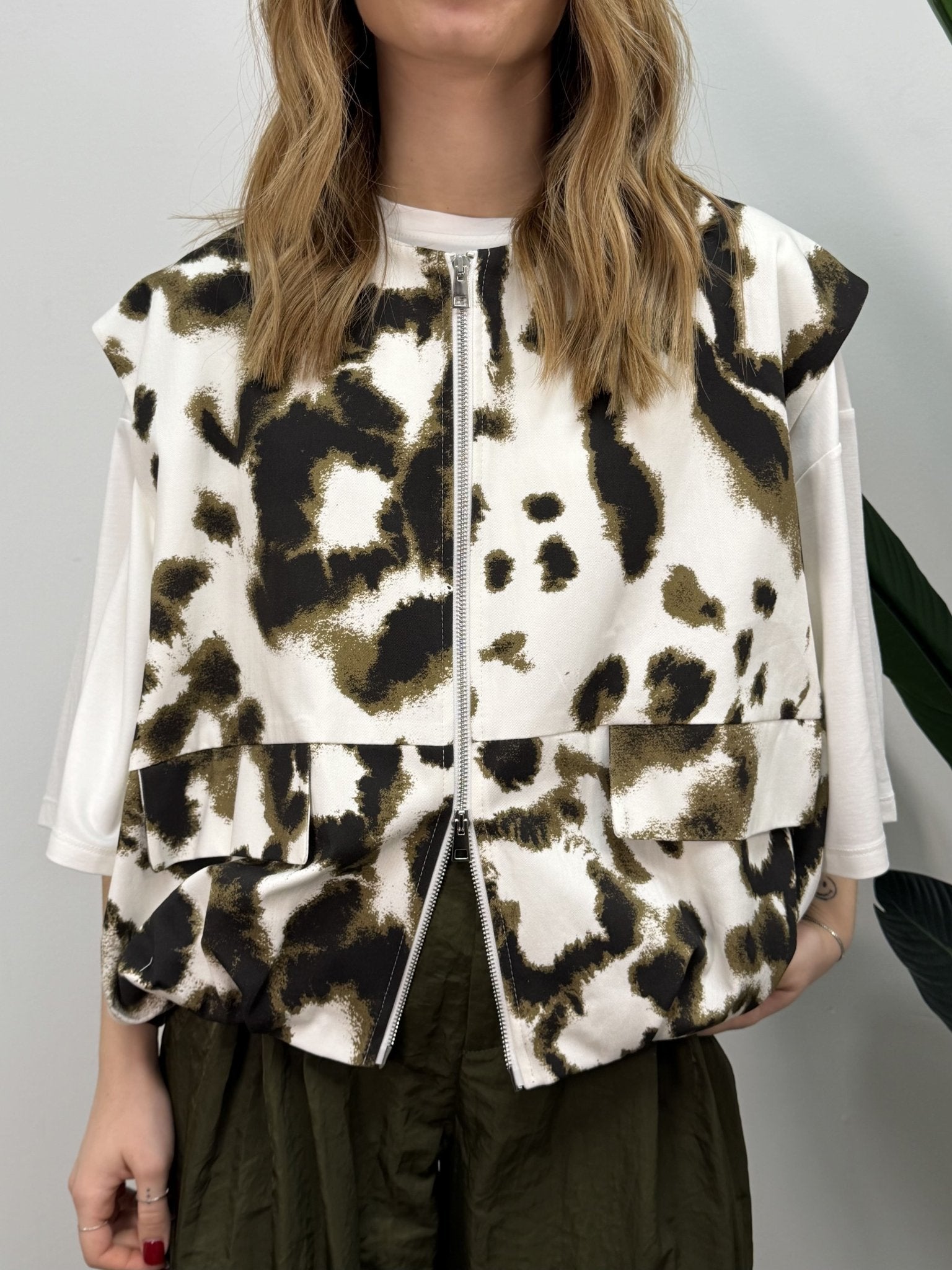 Gilet bomber over stampa animalier Imperial - GiuGiò | Shop online
