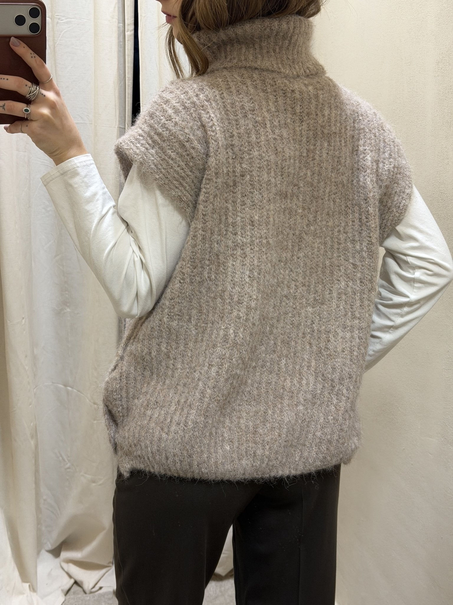 Gilet collo anello con bottoni laterali MyD - GiuGiò | Shop online