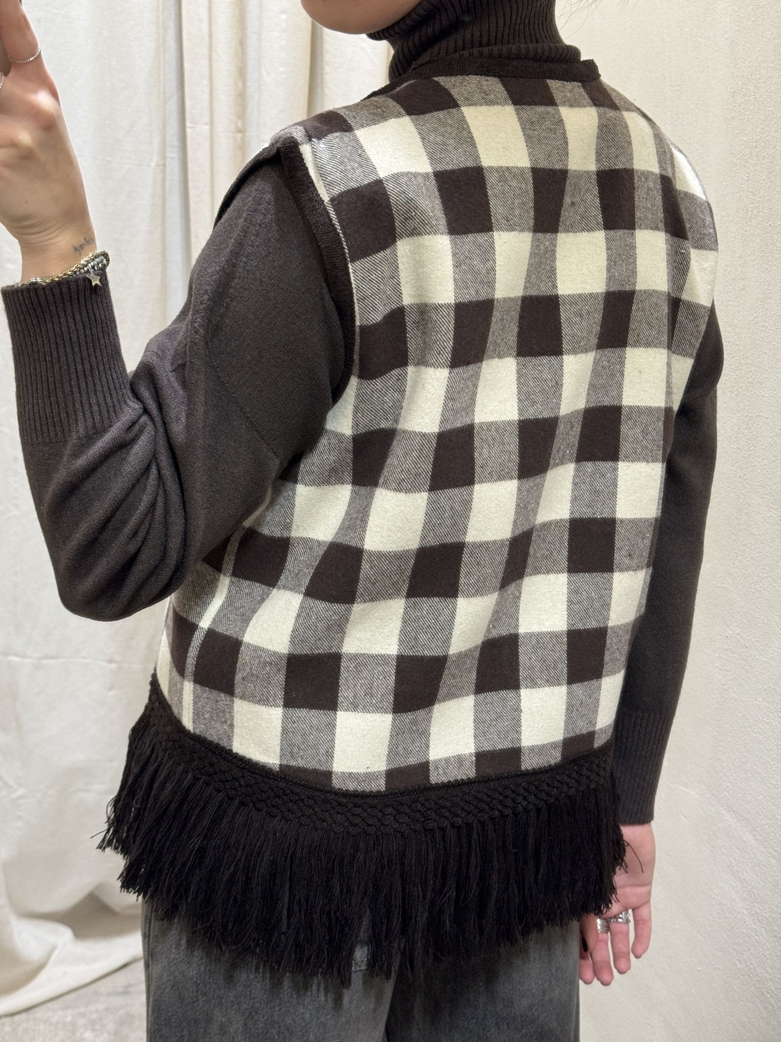 Gilet dama con frange Tensione In - GiuGiò | Shop online