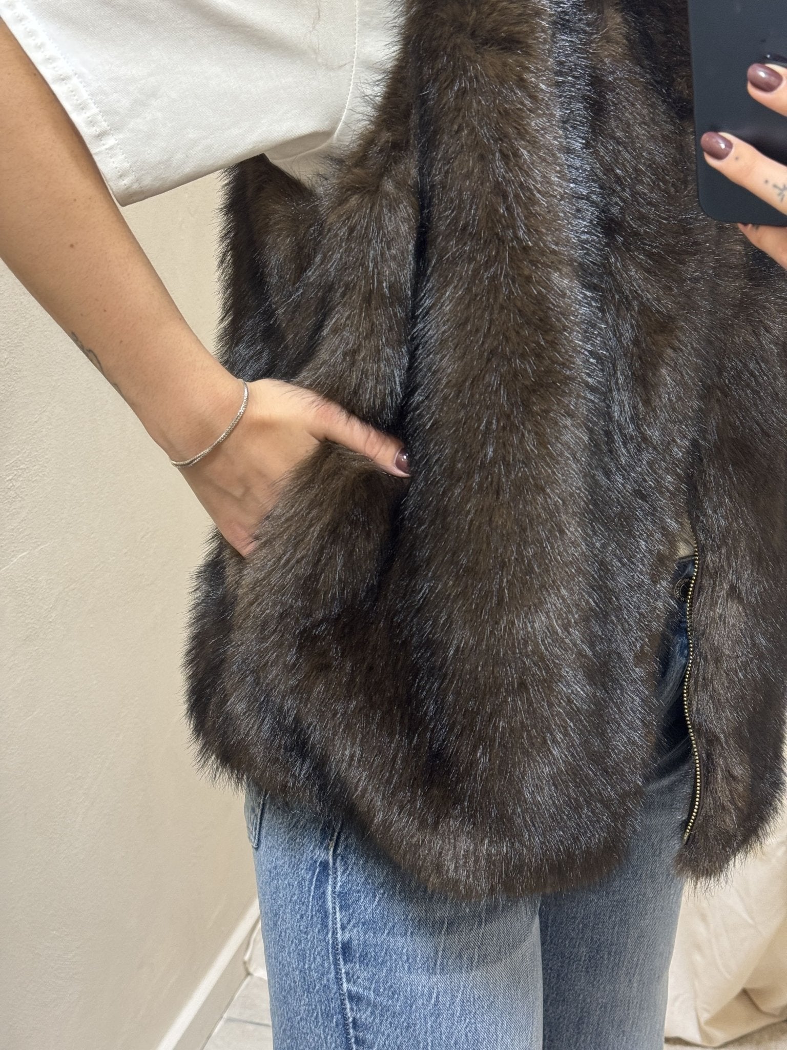 Gilet in eco pelliccia MyD - GiuGiò | Shop online