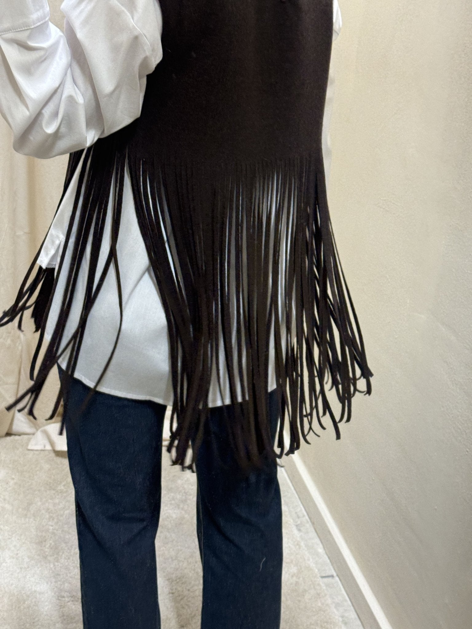 Gilet in maglia con frange lunghe Tensione In - GiuGiò | Shop online