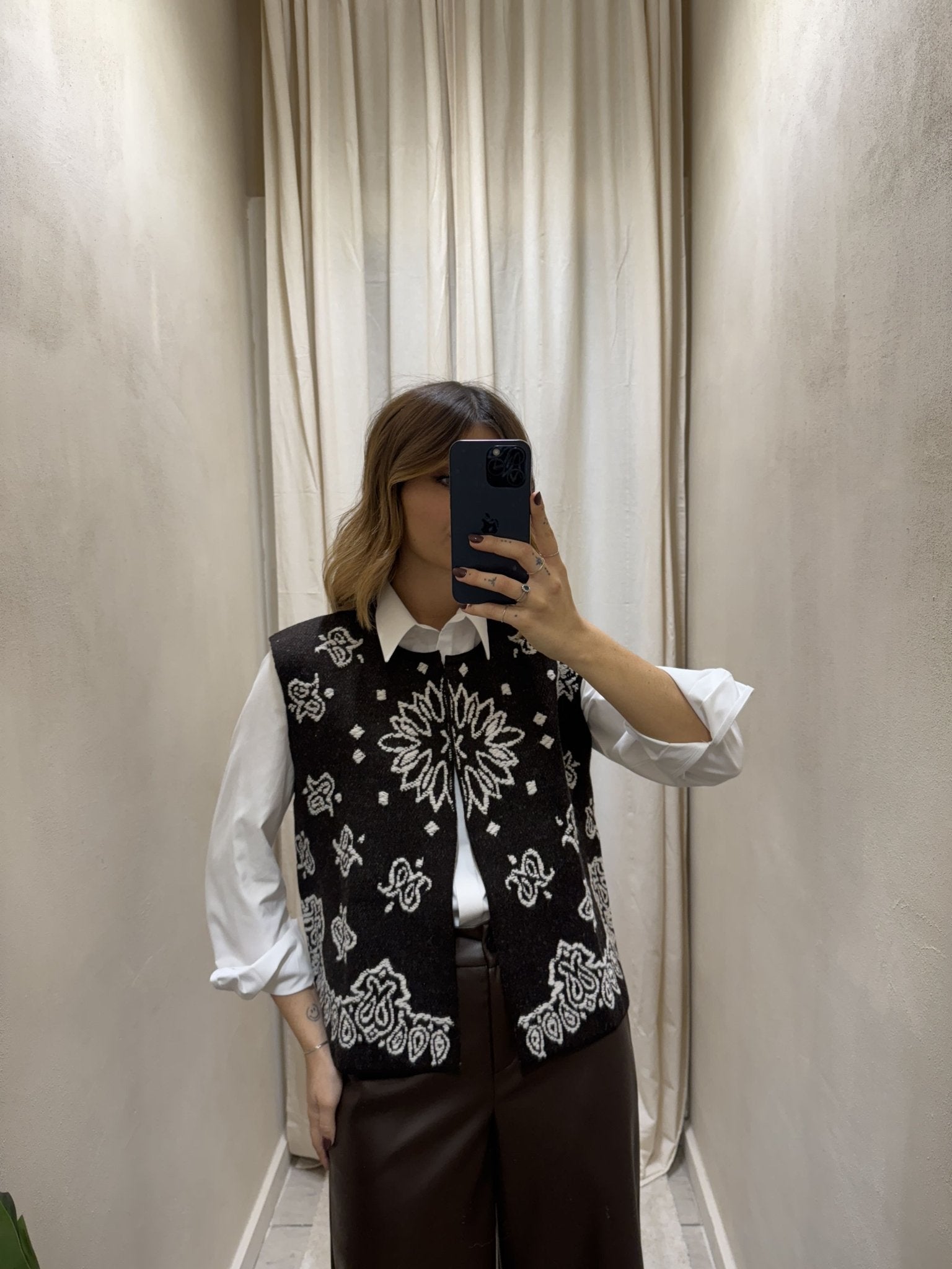 Gilet in maglia con ricami Tensione In - GiuGiò | Shop online