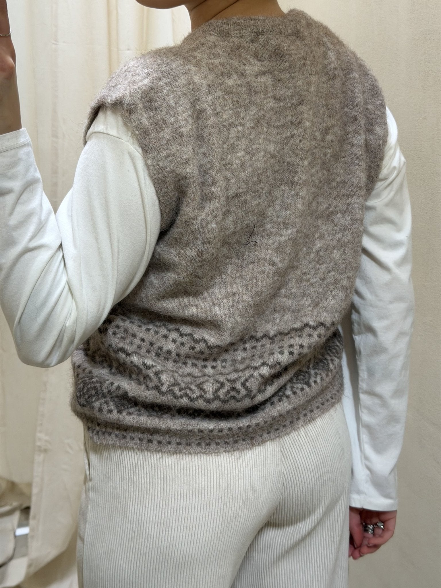 Gilet in maglia ricami geometrici MyD - GiuGiò | Shop online