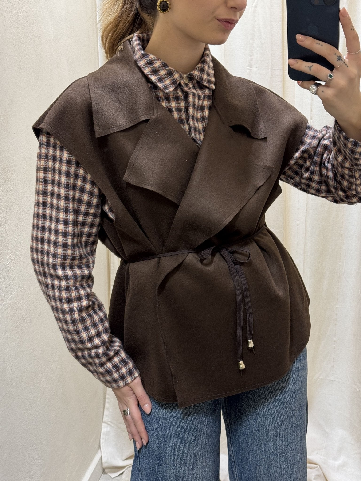 Gilet in panno con coulisse MyD - GiuGiò | Shop online