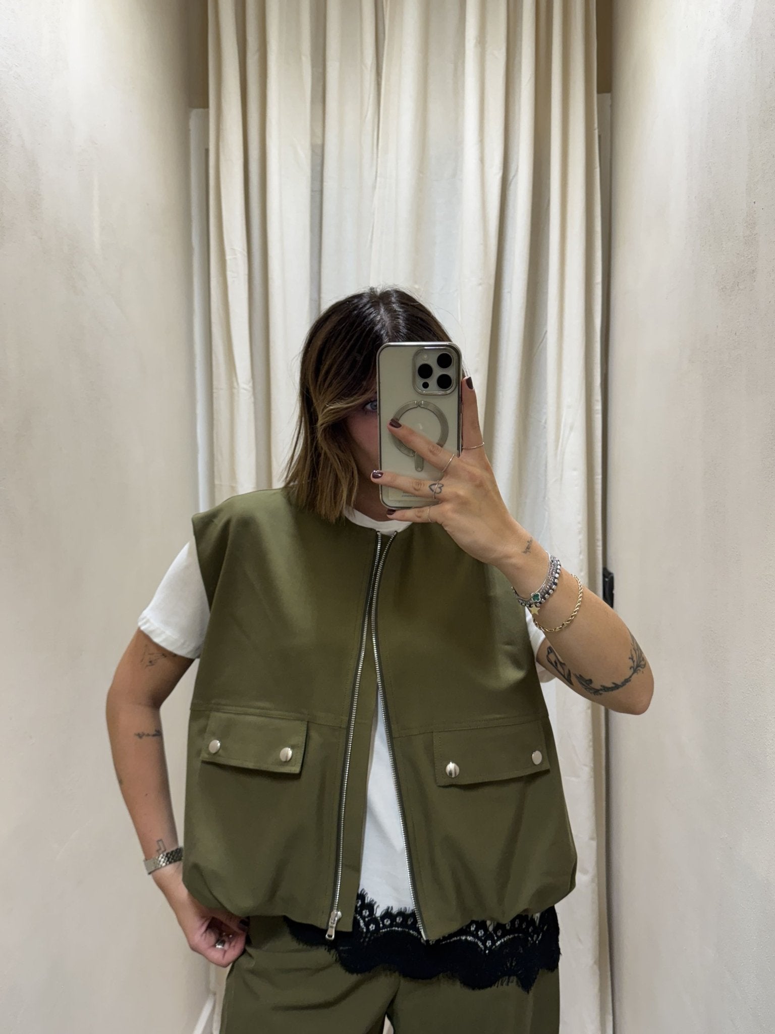 Gilet over arricciato Dixie - GiuGiò | Shop online