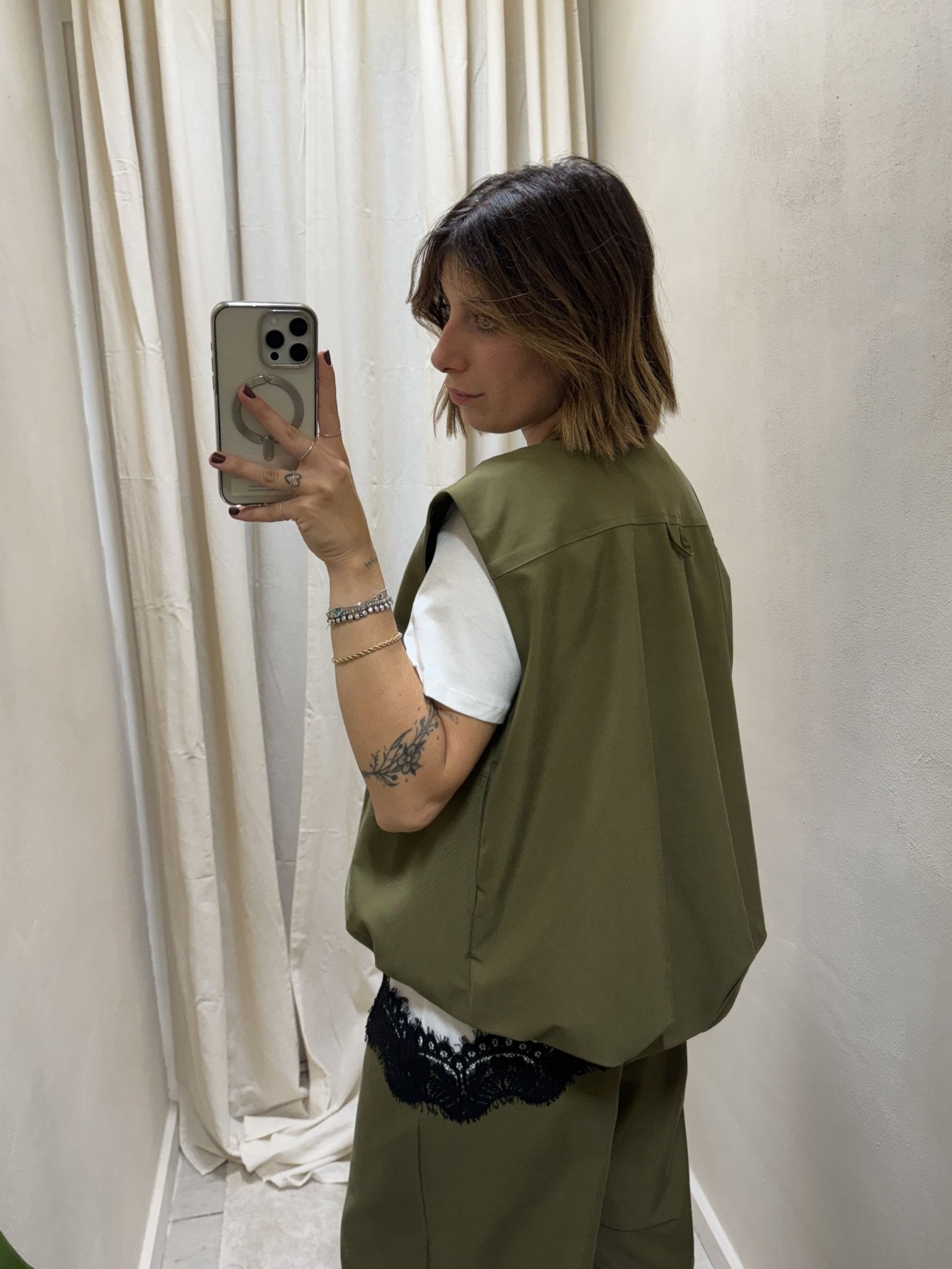 Gilet over arricciato Dixie - GiuGiò | Shop online