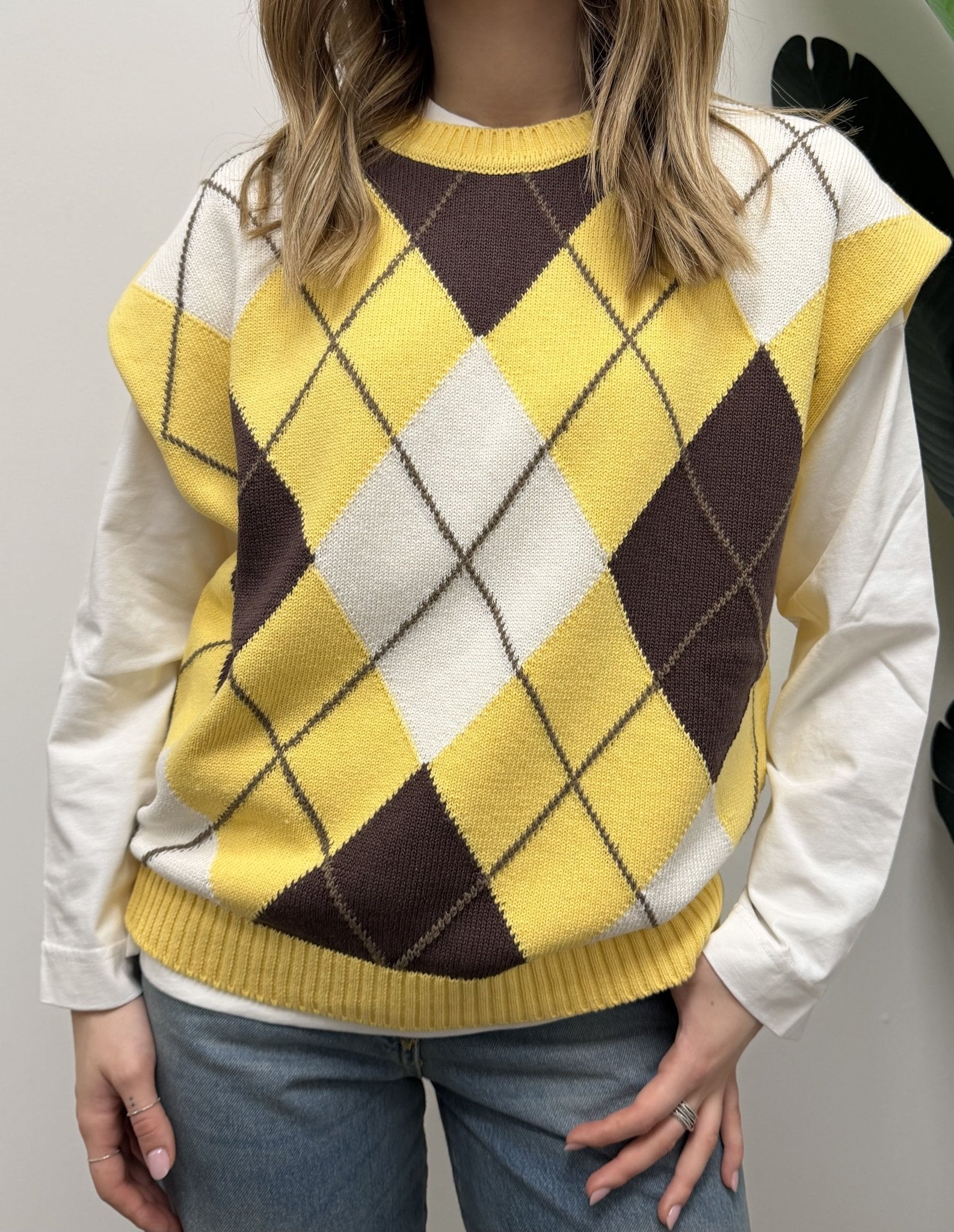 Gilet over con rombi Tensione In - GiuGiò | Shop online