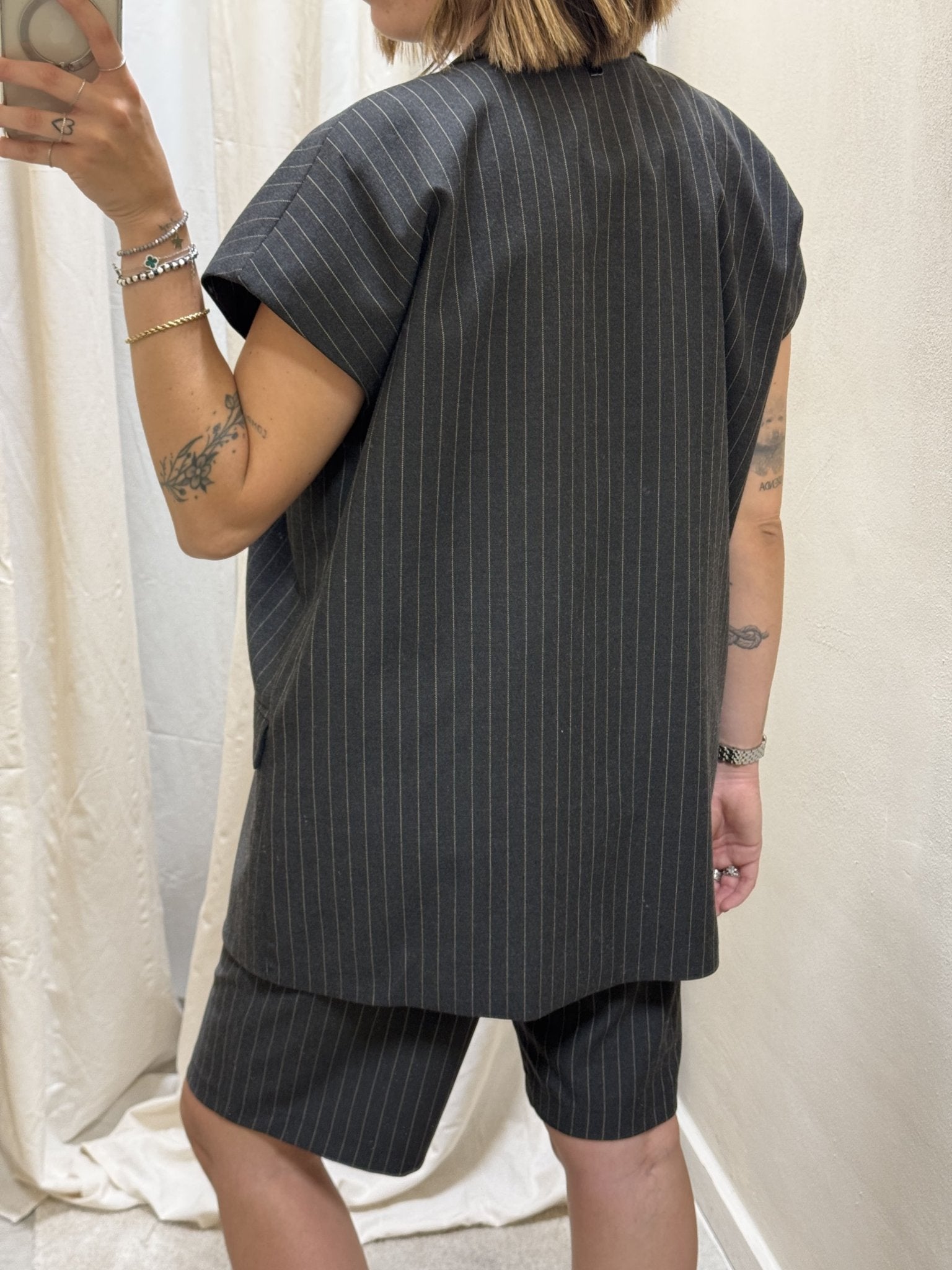 Gilet over gessato Dixie - GiuGiò | Shop online