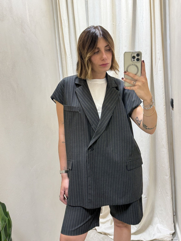 Gilet over gessato Dixie - GiuGiò | Shop online