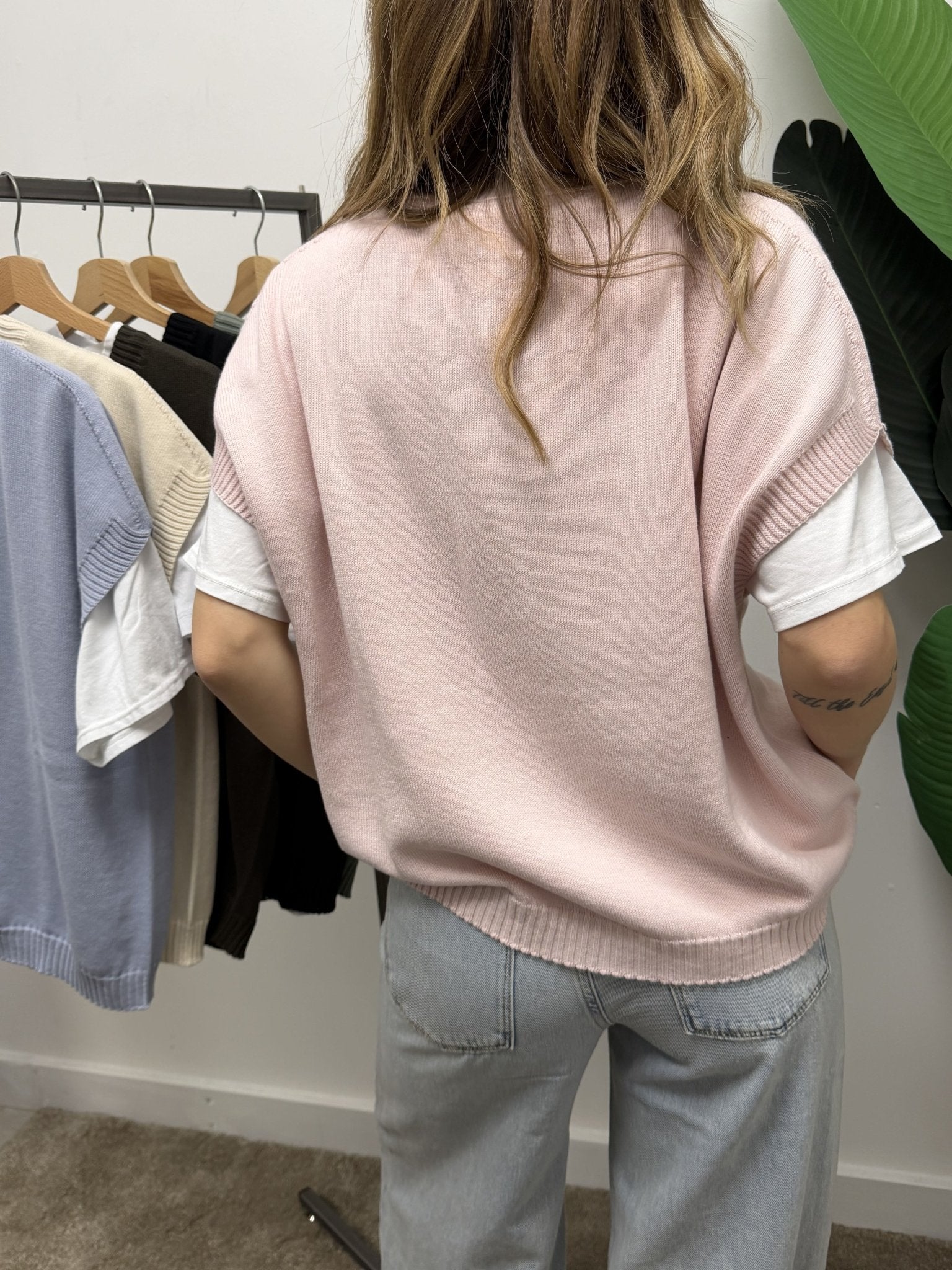 Gilet over in cotone scollo V Susy Mix - GiuGiò | Shop online