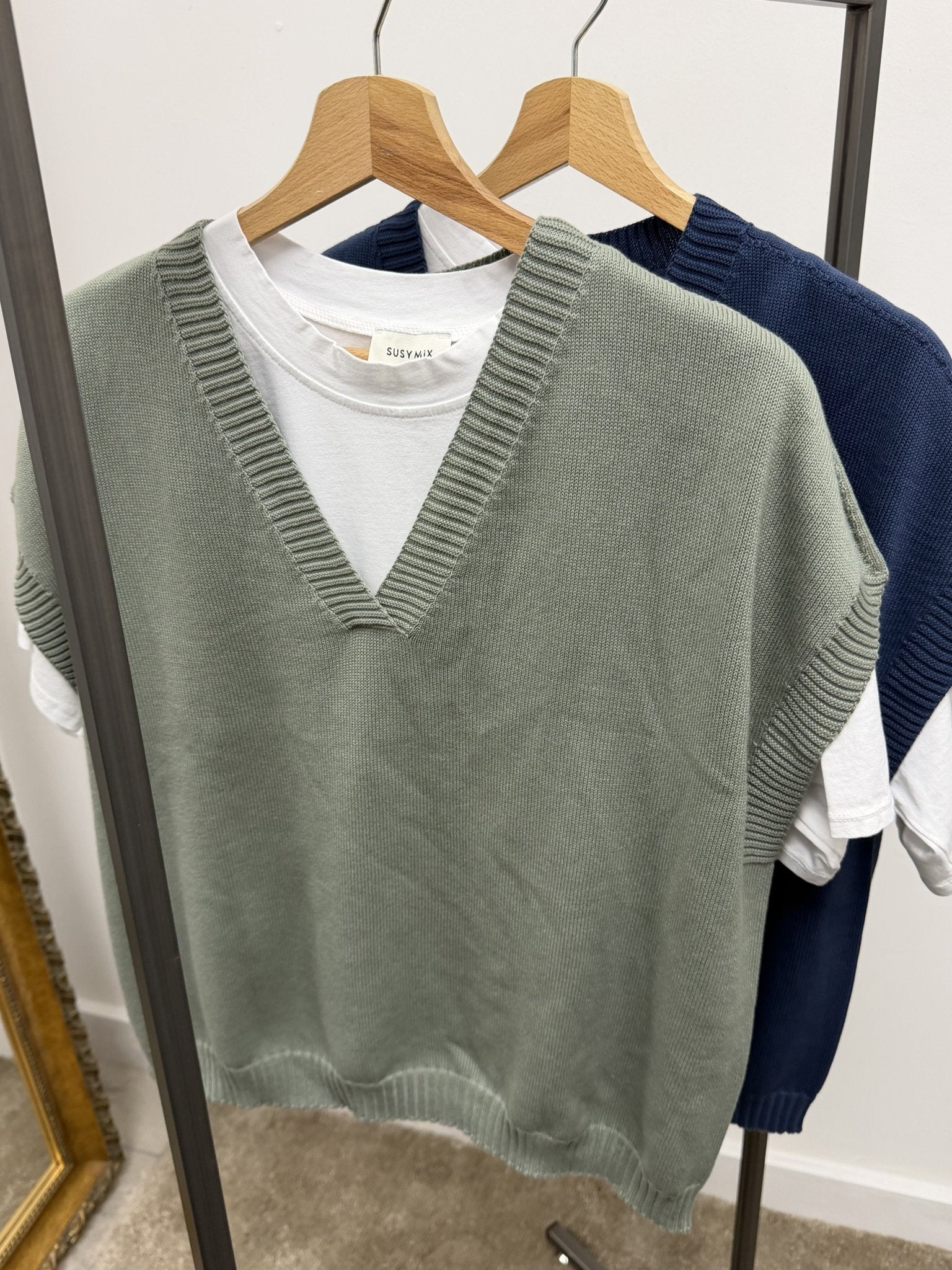 Gilet over in cotone scollo V Susy Mix - GiuGiò | Shop online