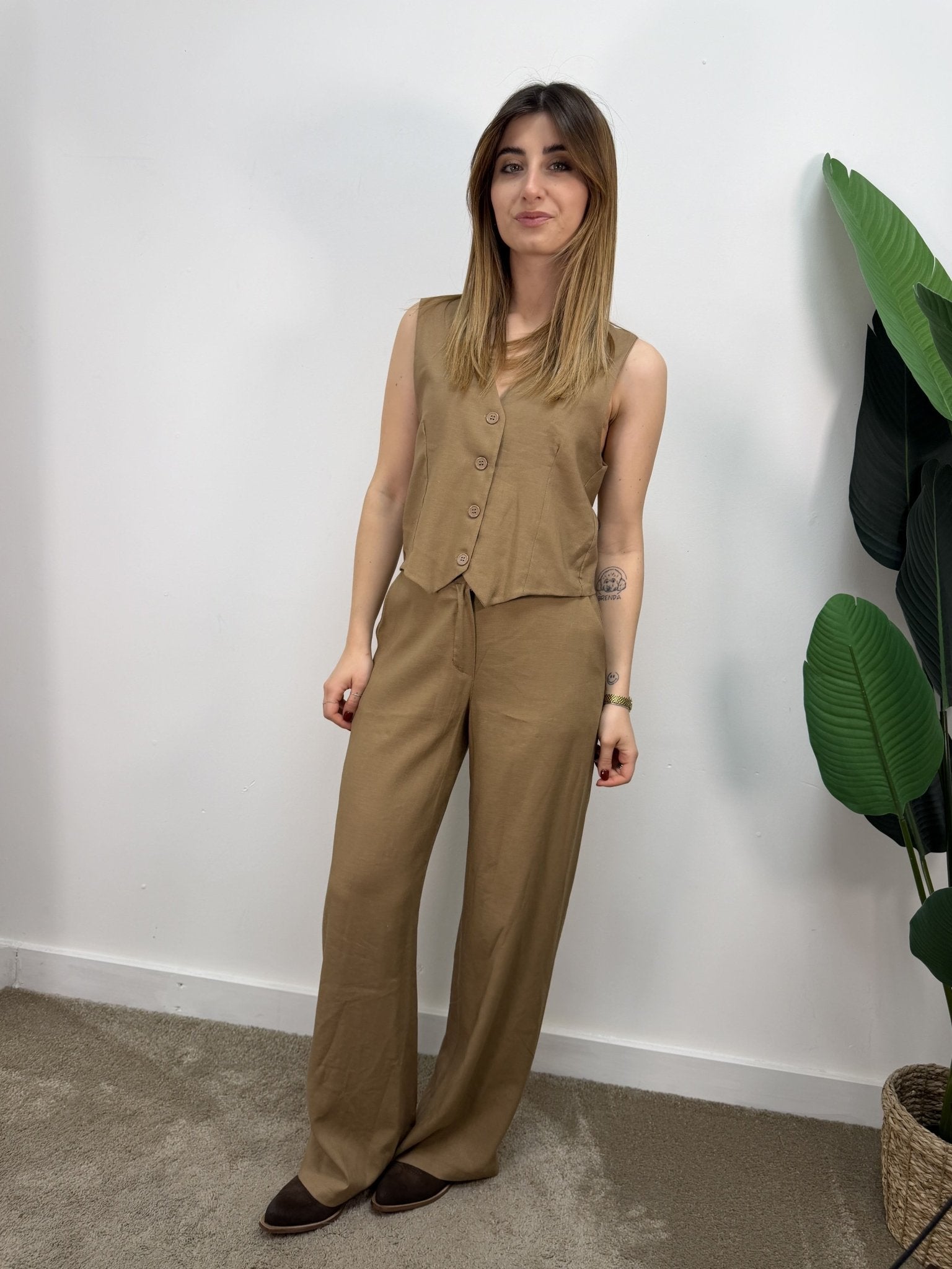 Gilet panciotto in lino MyD - GiuGiò | Shop online
