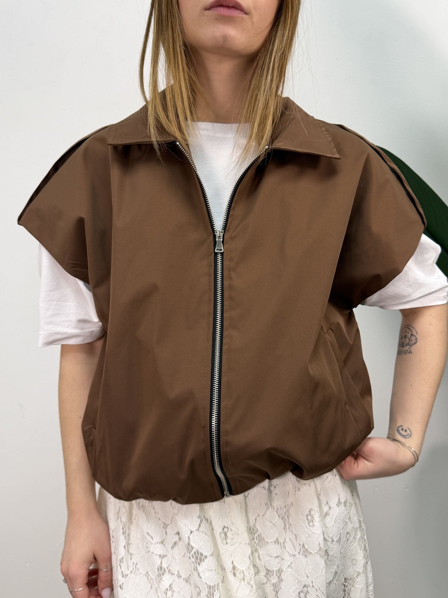 Gilet trench in nylon MyD - GiuGiò | Shop online