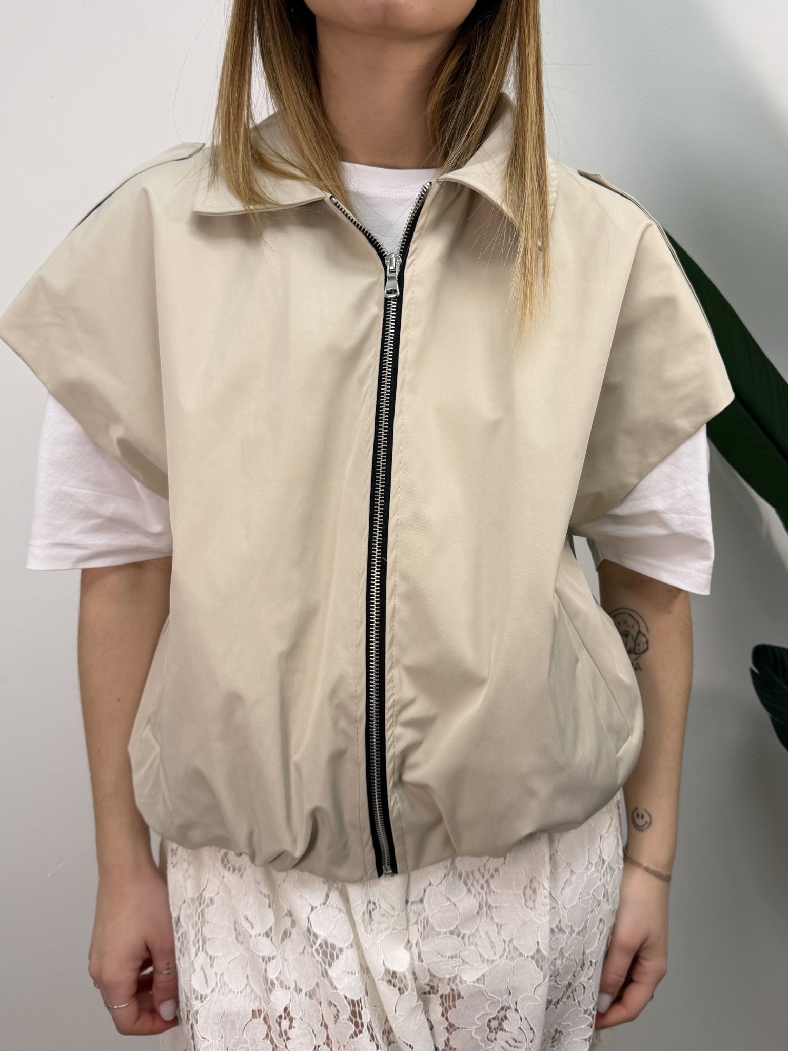 Gilet trench in nylon MyD - GiuGiò | Shop online