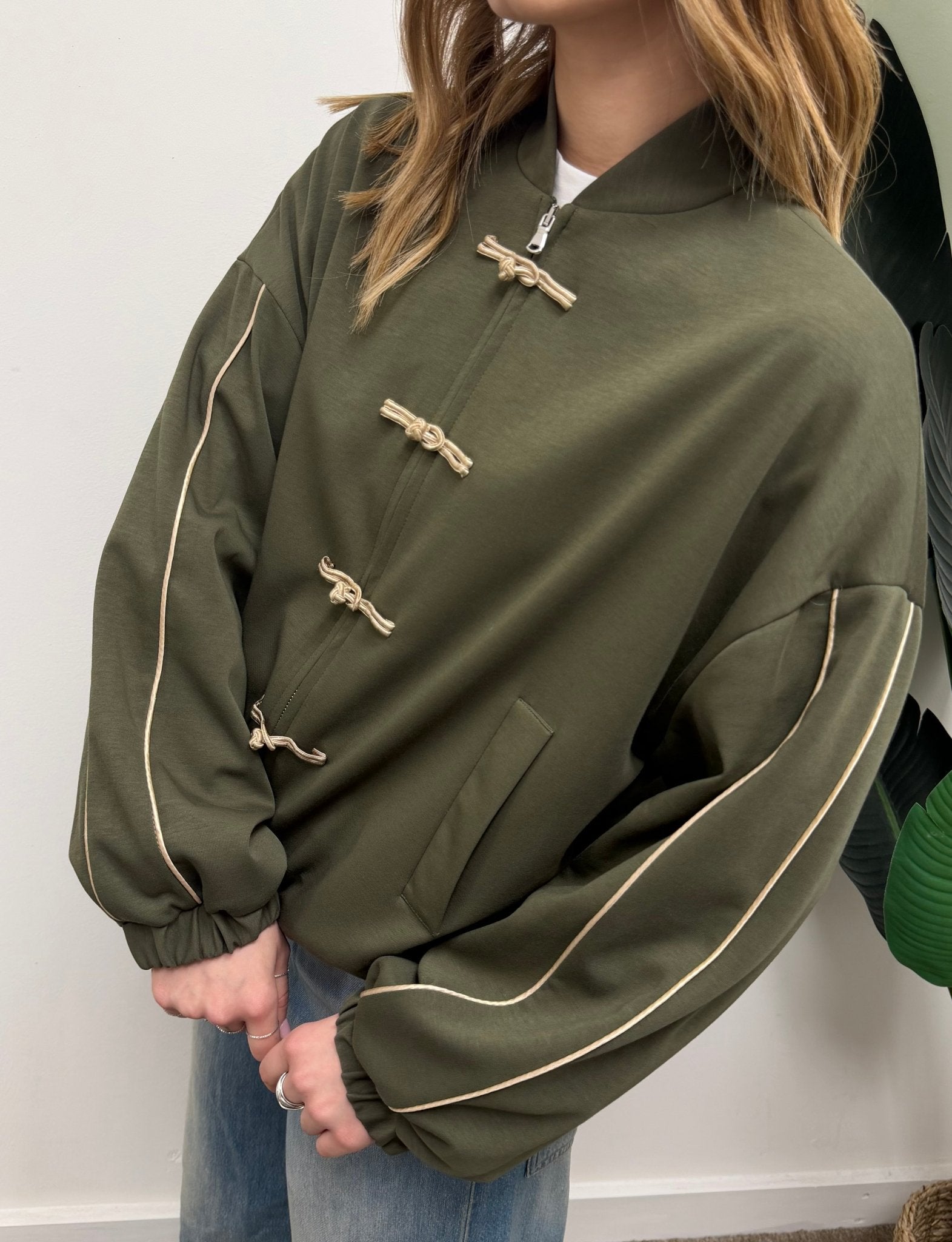 Giubbino con zip e alamari Dixie - GiuGiò | Shop online