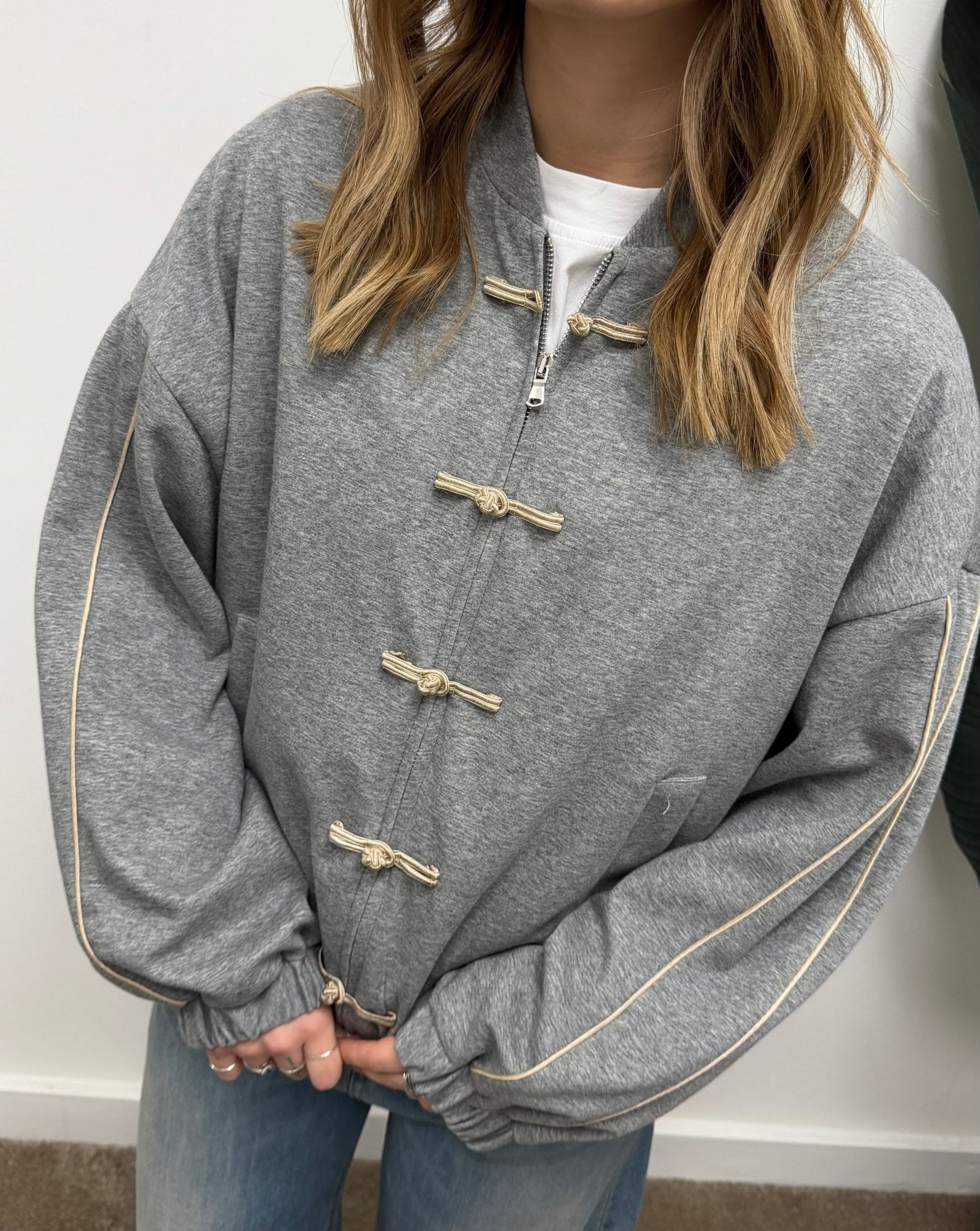 Giubbino con zip e alamari Dixie - GiuGiò | Shop online